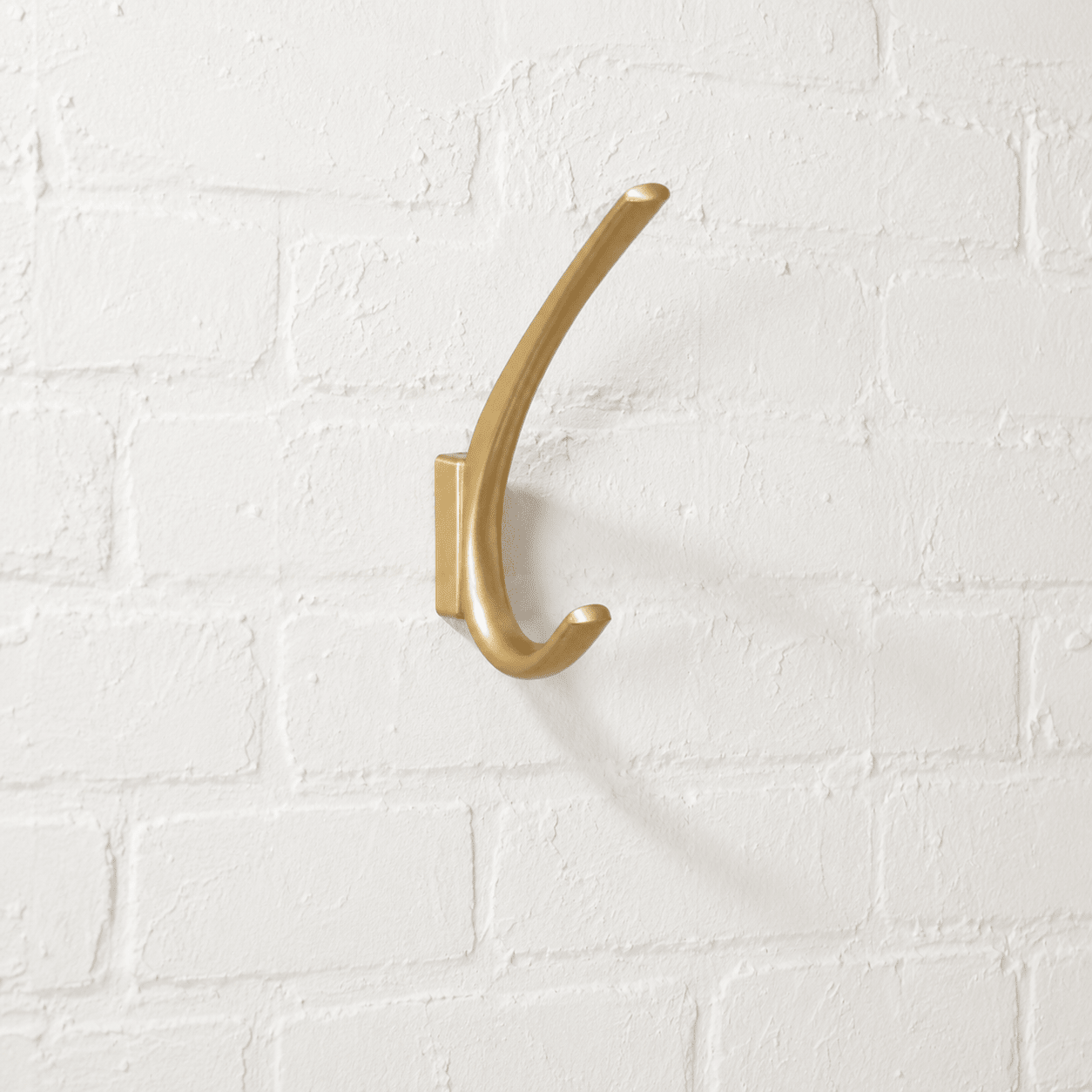 3-Piece Set Brushed Gold Curved Wall Hooks - Wall Hooks - Oaksoho