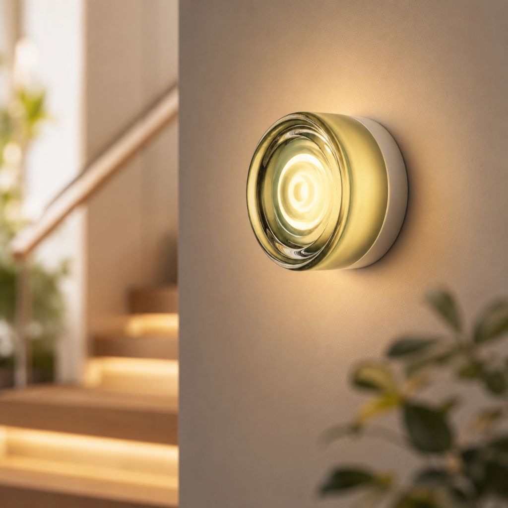 Acrylic LED Wall Light with Swirled Jelly Glow Design - Wall Light Fixtures - Green - Oak Soho