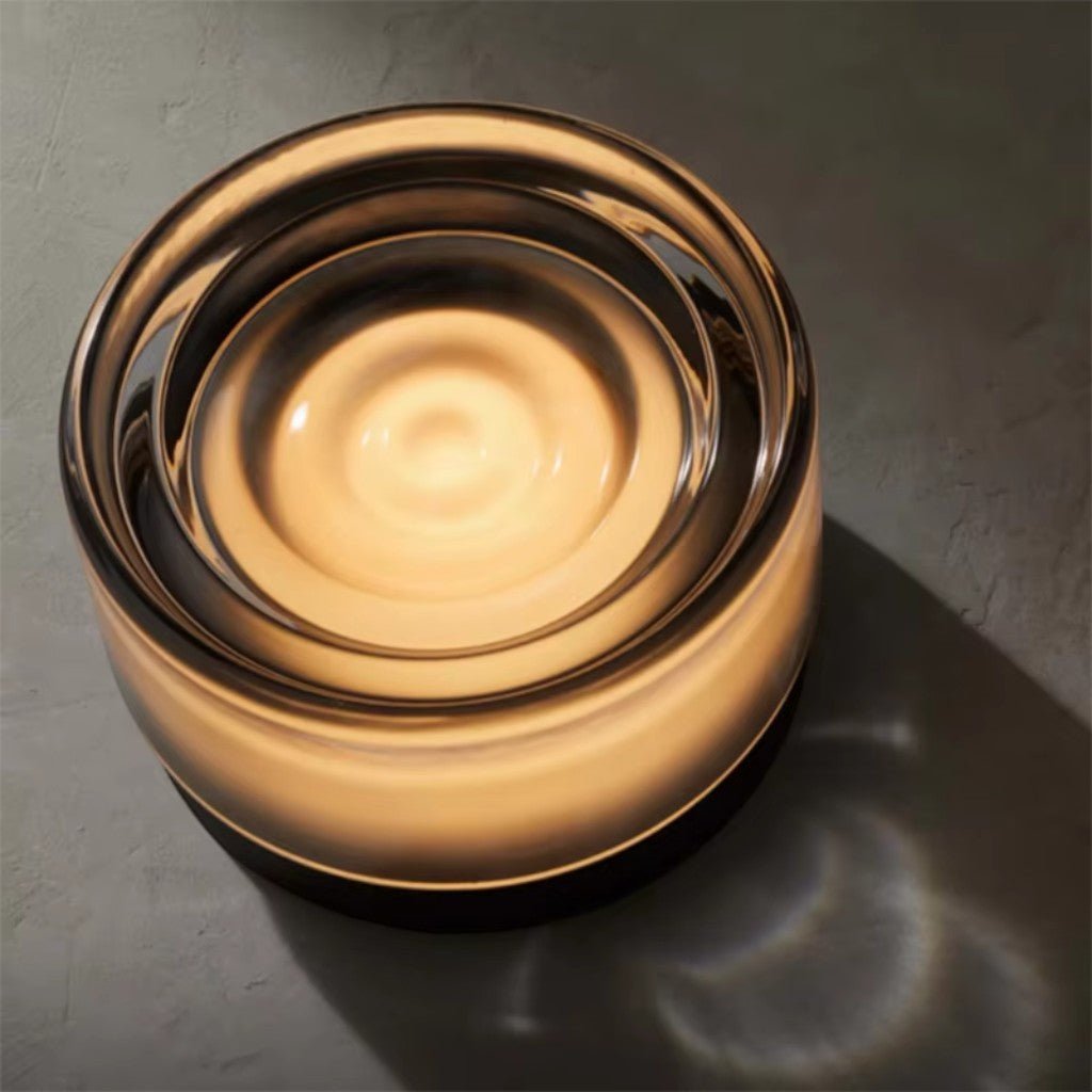 Acrylic LED Wall Light with Swirled Jelly Glow Design - Wall Light Fixtures - Grey - Oak Soho