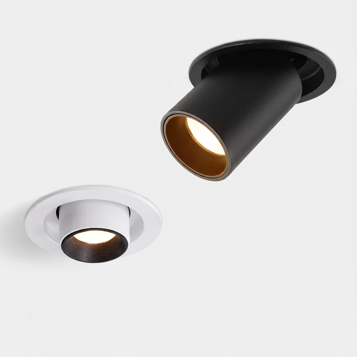 Adjustable Recessed LED Ceiling Spotlight for Modern Interiors - Recessed Light Fixtures - Black - Oaksoho
