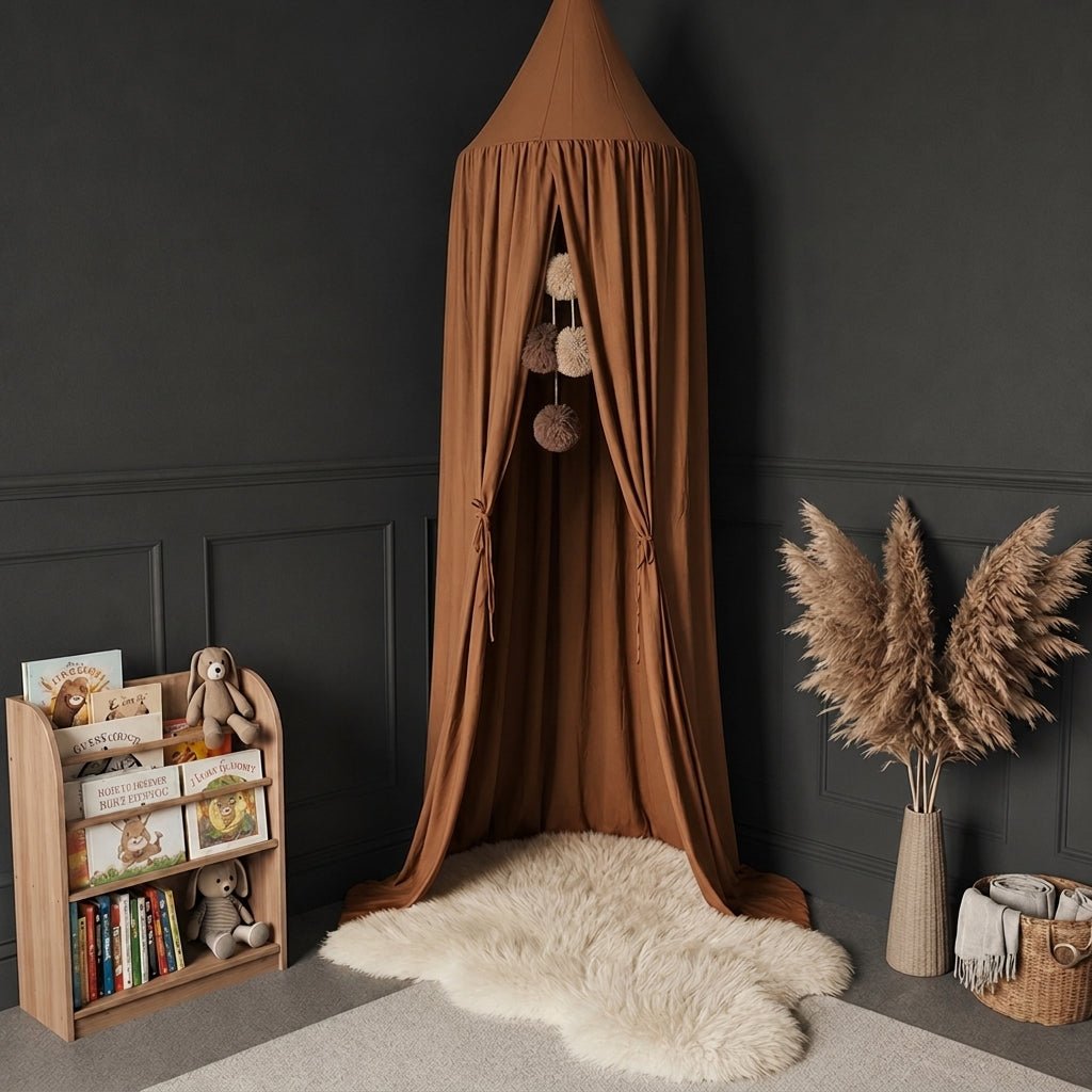 Canopy Tent for Children's Room - Canopy - Brown - Oaksoho