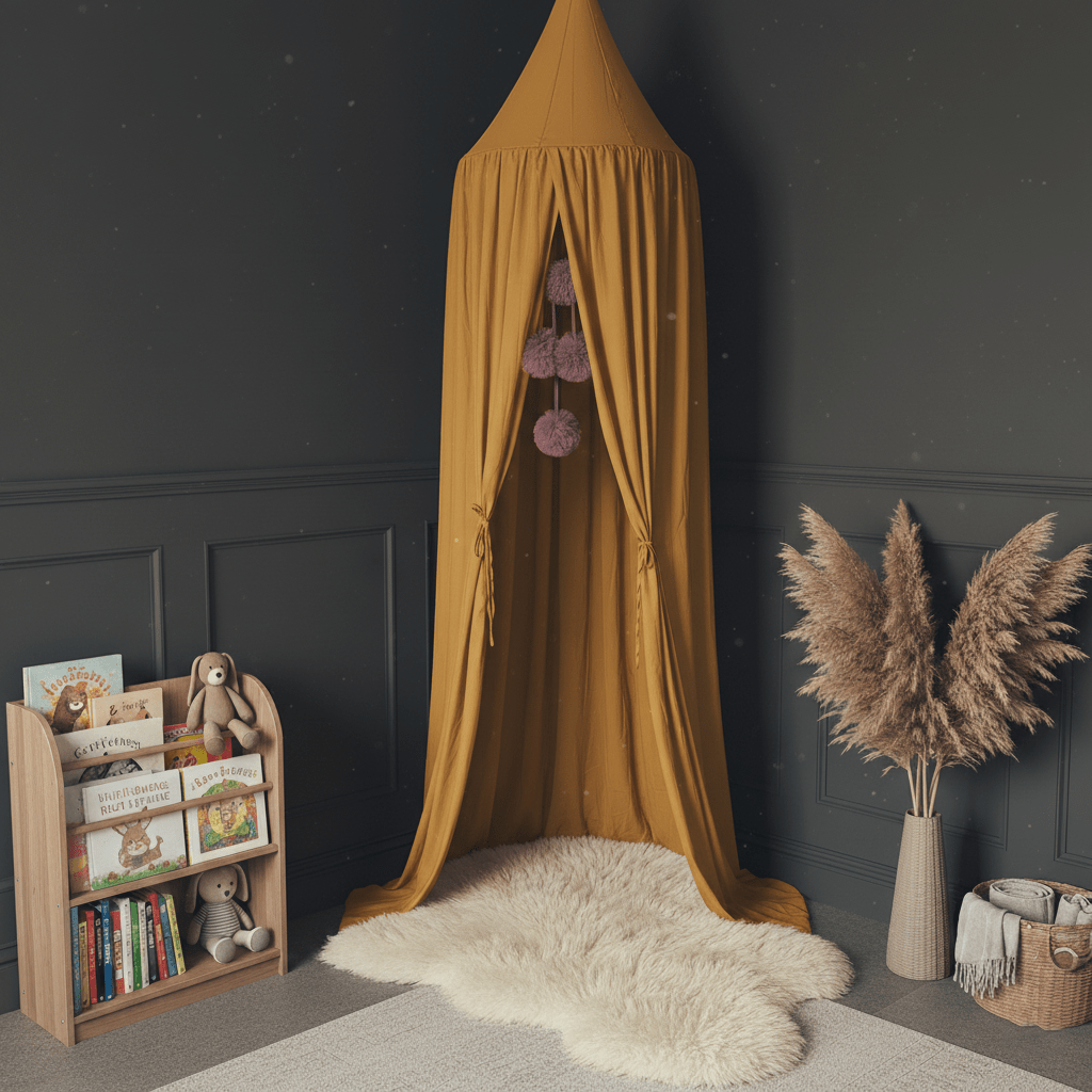 Canopy Tent for Children's Room - Canopy - Yellow - Oaksoho