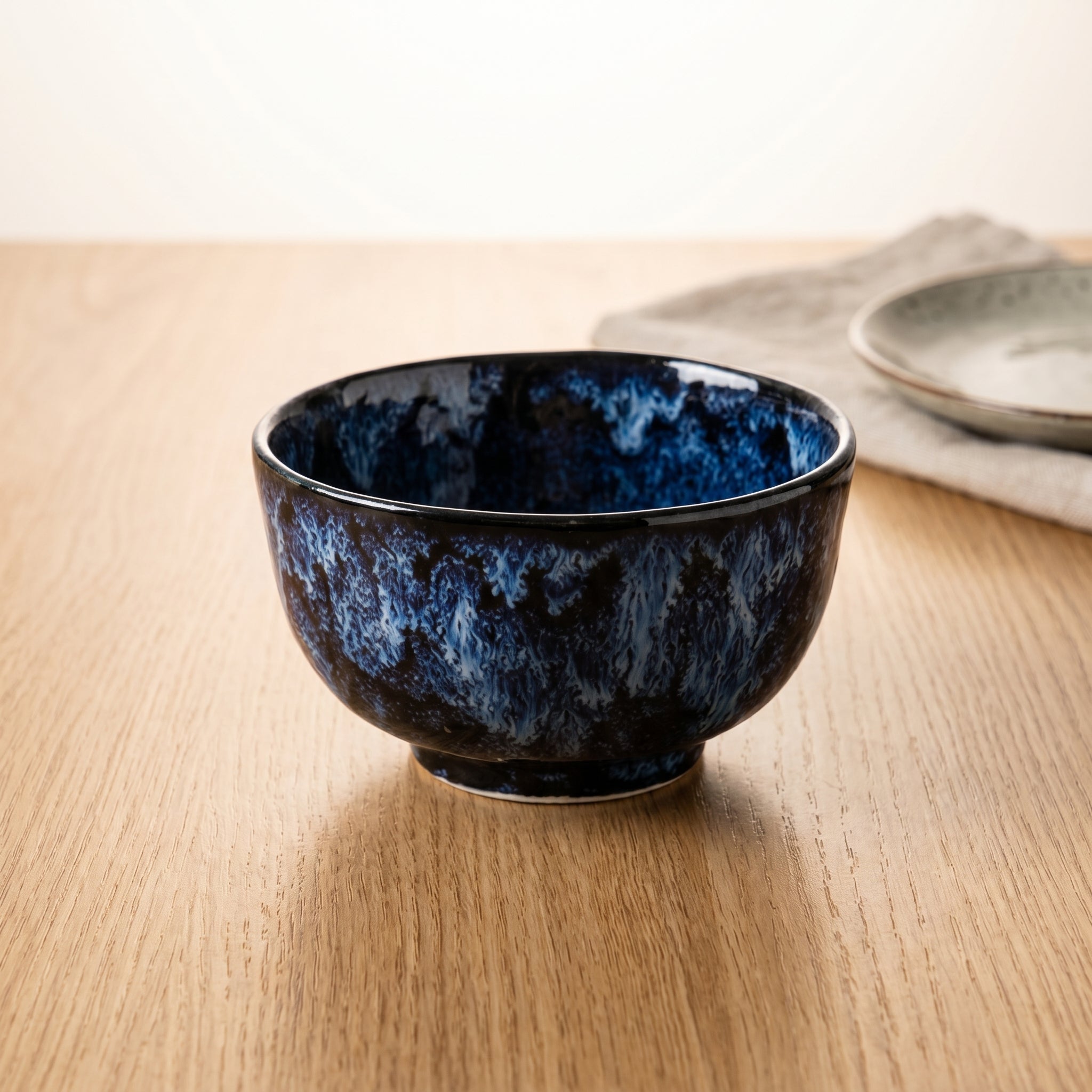 Ceramic Tableware with Reactive Glaze - Tableware - Salad Bowl (17.27 cm) - Oaksoho