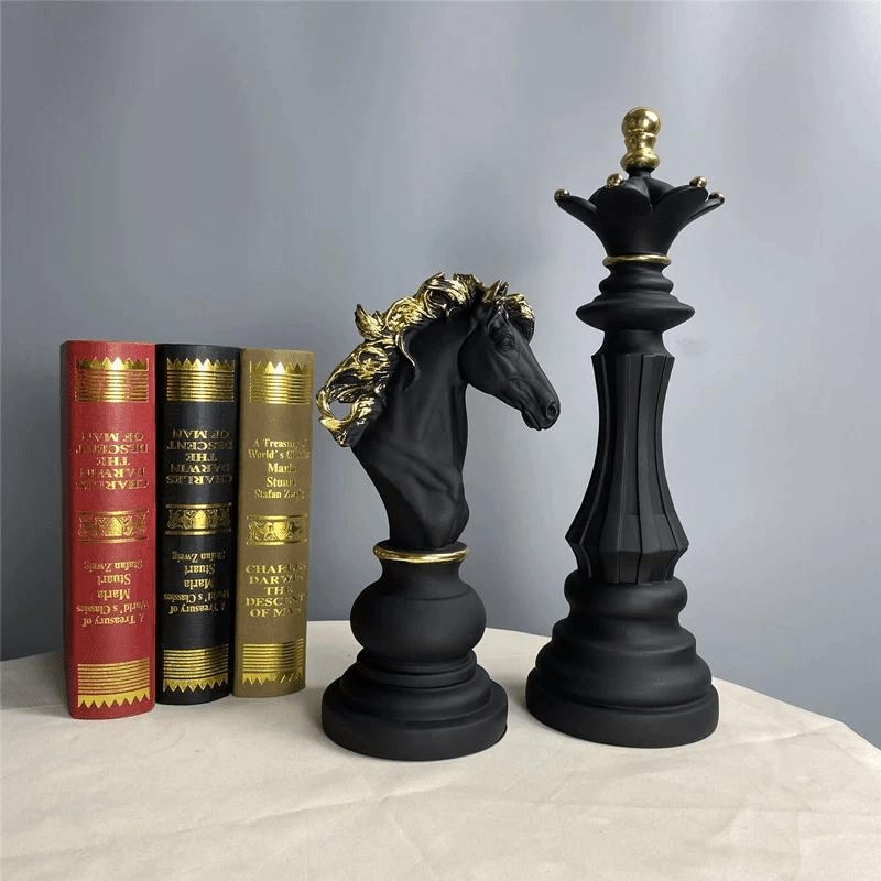 Chess Piece Decorative Sculpture - Sculpture - Black King - Oaksoho