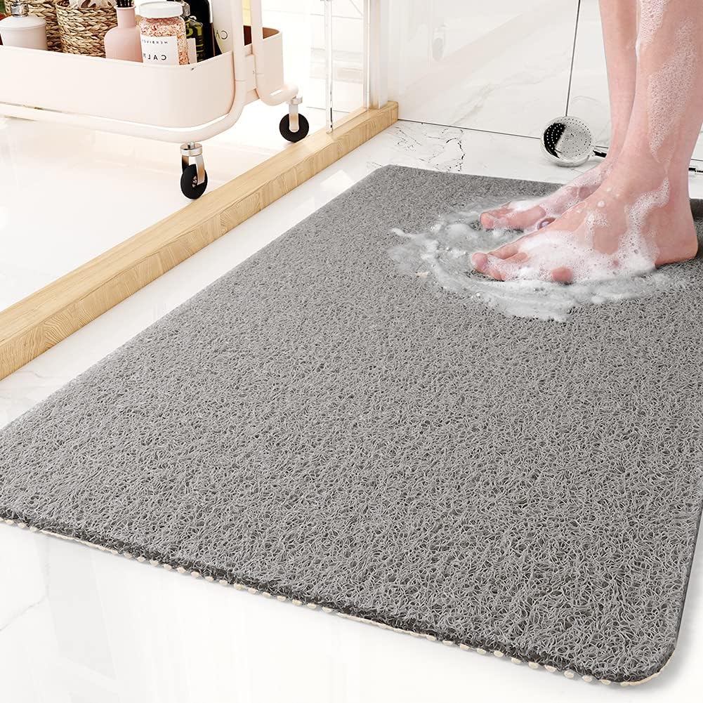 Comfortable Non - Slip Shower Mat for Bathroom and Shower - Bath Mat - Grey - Oaksoho