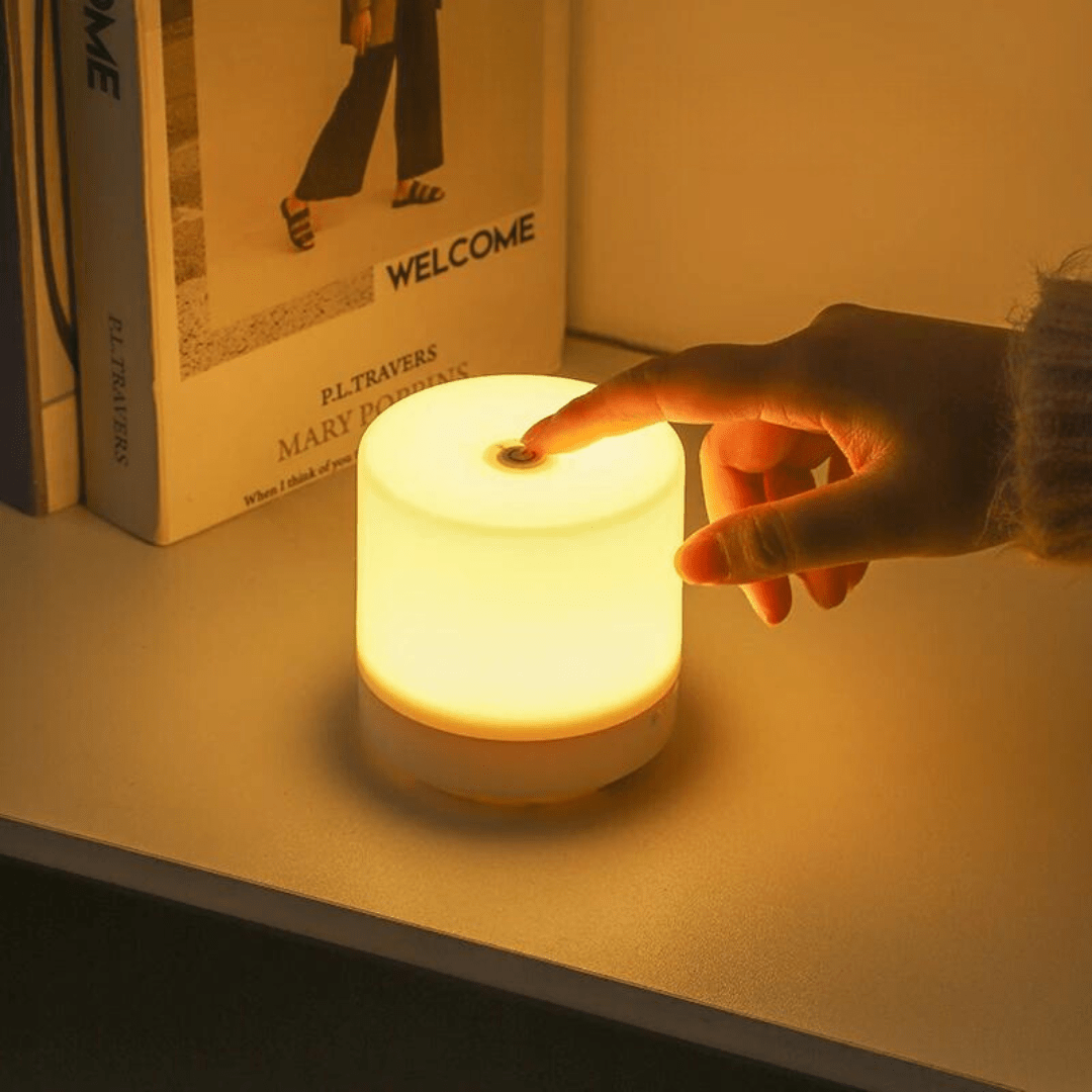 Compact LED Night Light with Touch Control - Table Lamp - Warm White - Oaksoho