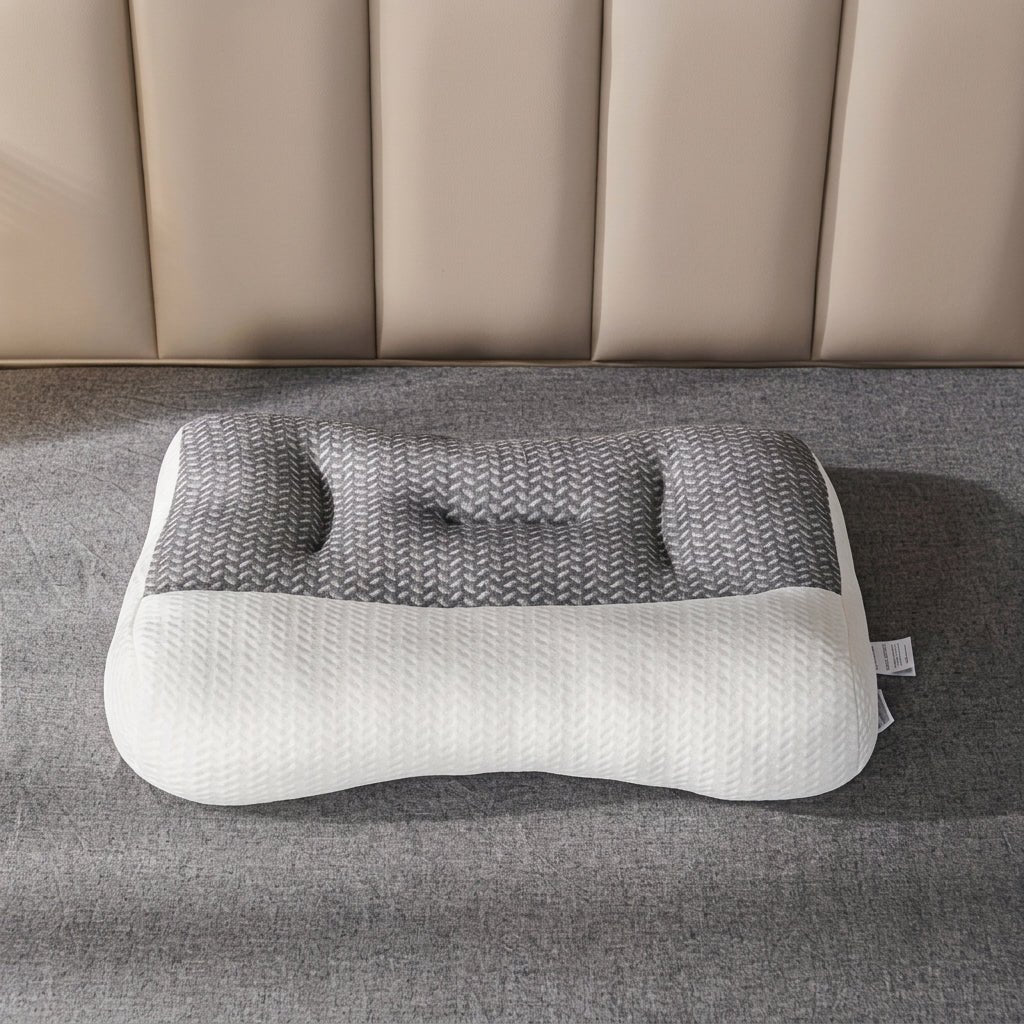 Contoured Neck Support Pillow for Side and Back Sleepers - Neck & Cervical Pillow - Oak Soho