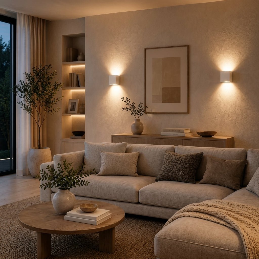 Cordless LED Wall Light with Motion Sensor Mode - Wall Light Fixtures - White - Oaksoho