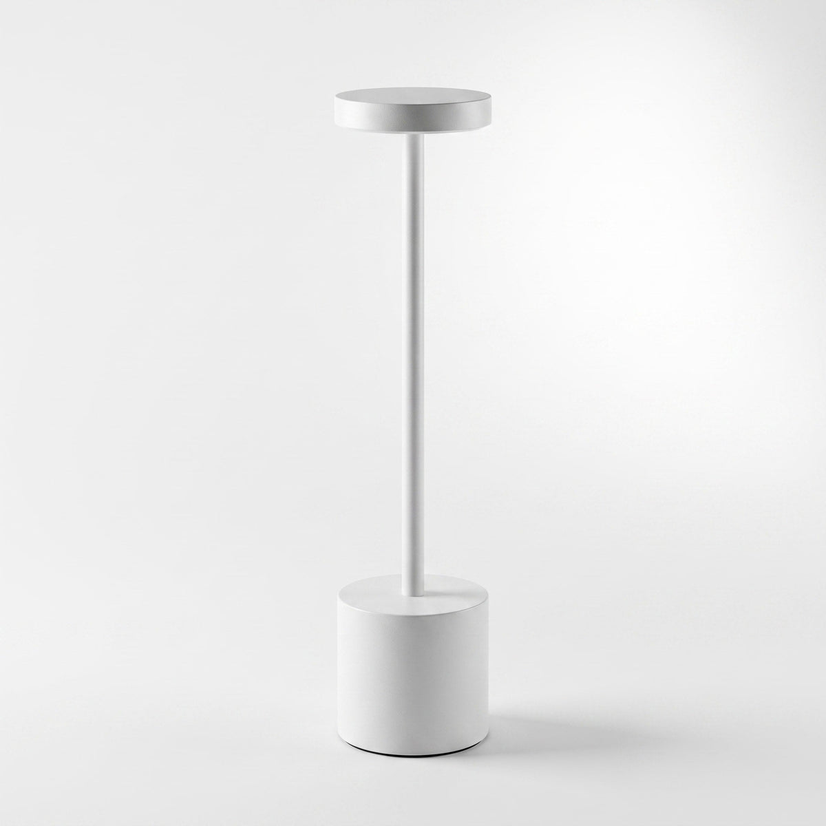 Cordless Rechargeable LED Table Lamp with Metal Base - Table Lamps - White - Oaksoho