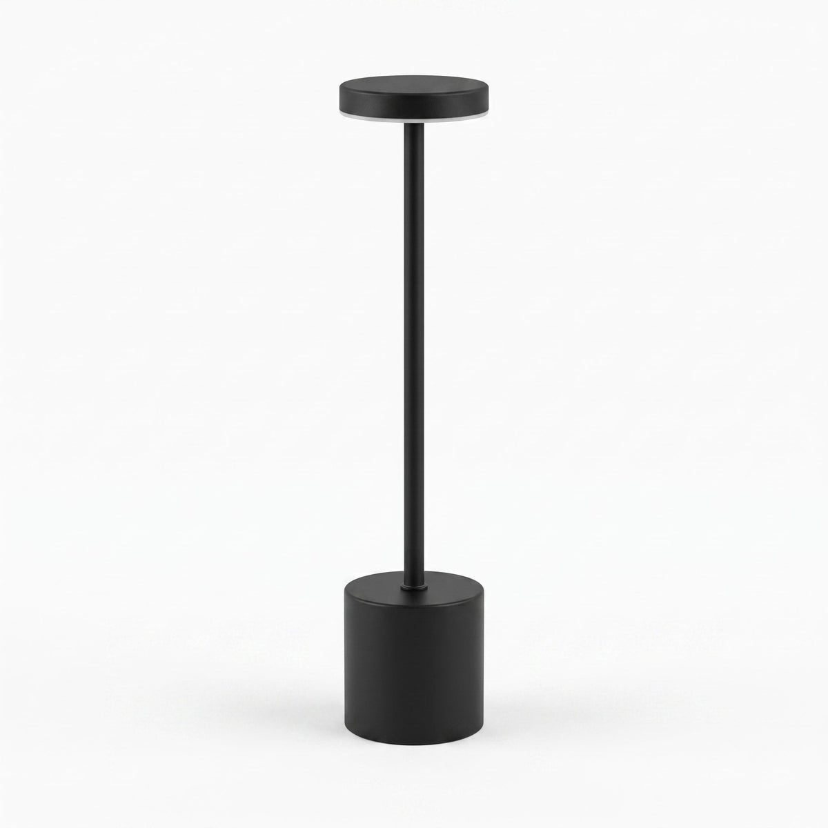 Cordless Rechargeable LED Table Lamp with Metal Base - Table Lamps - Black - Oaksoho