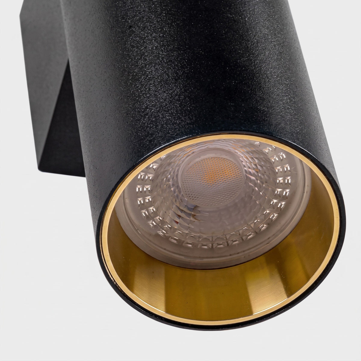Cylindrical Wall Light with Up Down Light - Wall Light Fixtures - Black - Oaksoho
