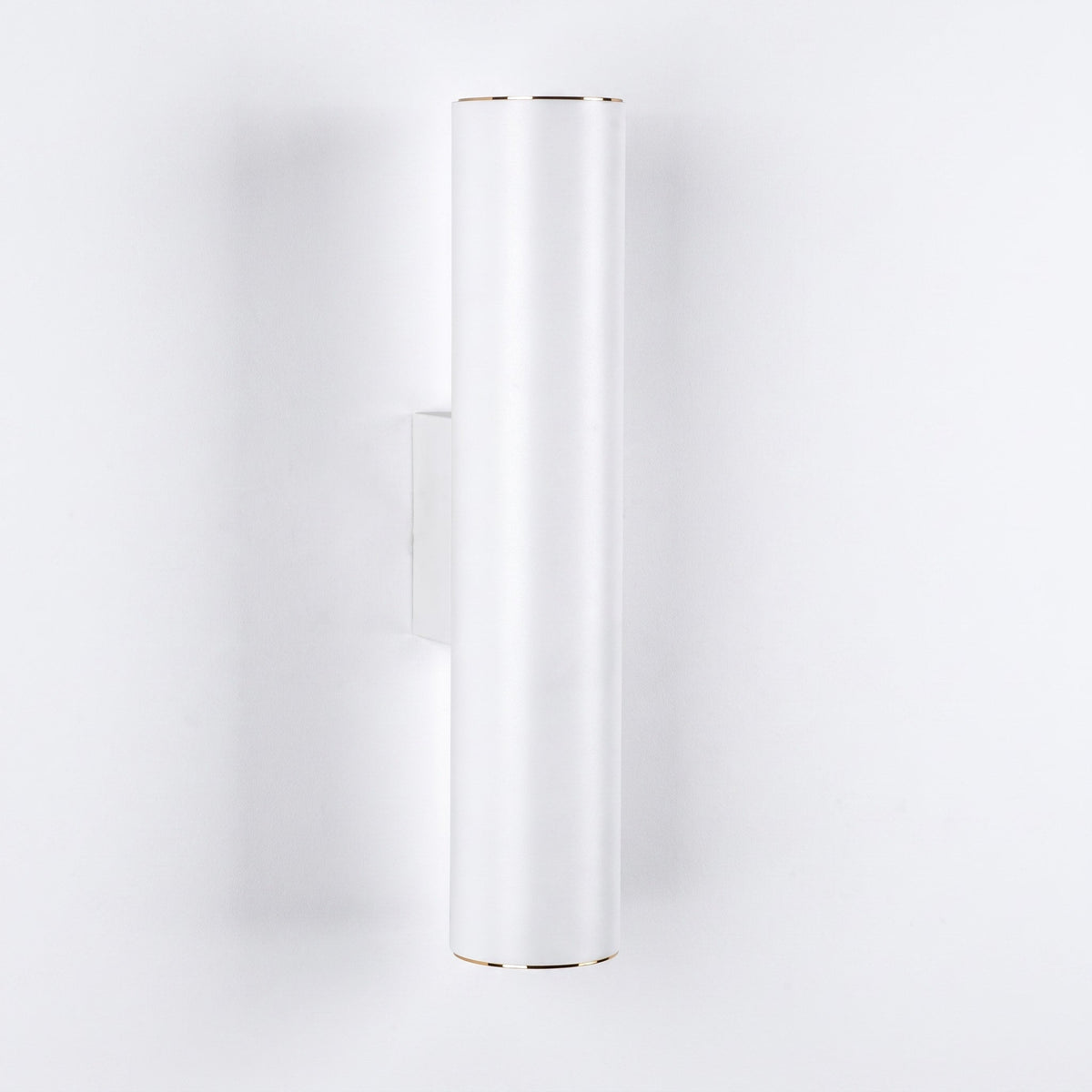 Cylindrical Wall Light with Up Down Light - Wall Light Fixtures - White - Oaksoho