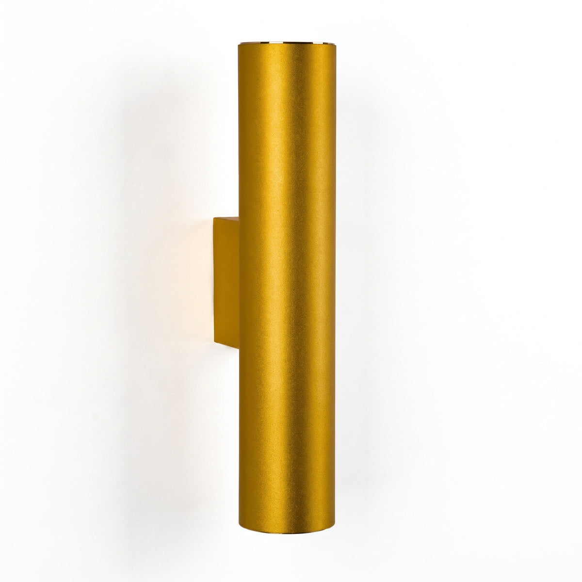 Cylindrical Wall Light with Up Down Light - Wall Light Fixtures - Gold - Oaksoho