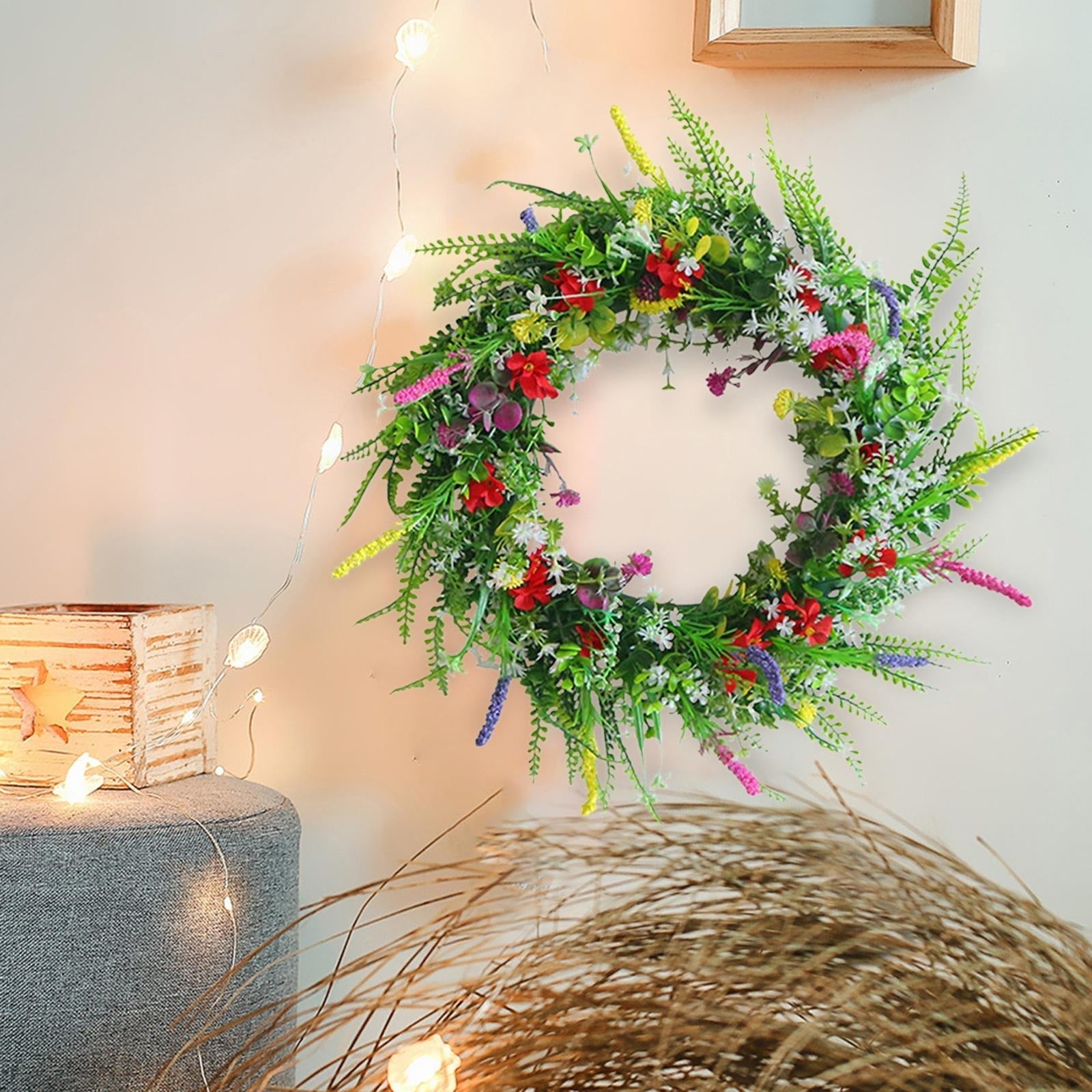Decorative Artificial Flower Wreath - Artificial Flowers - Oaksoho