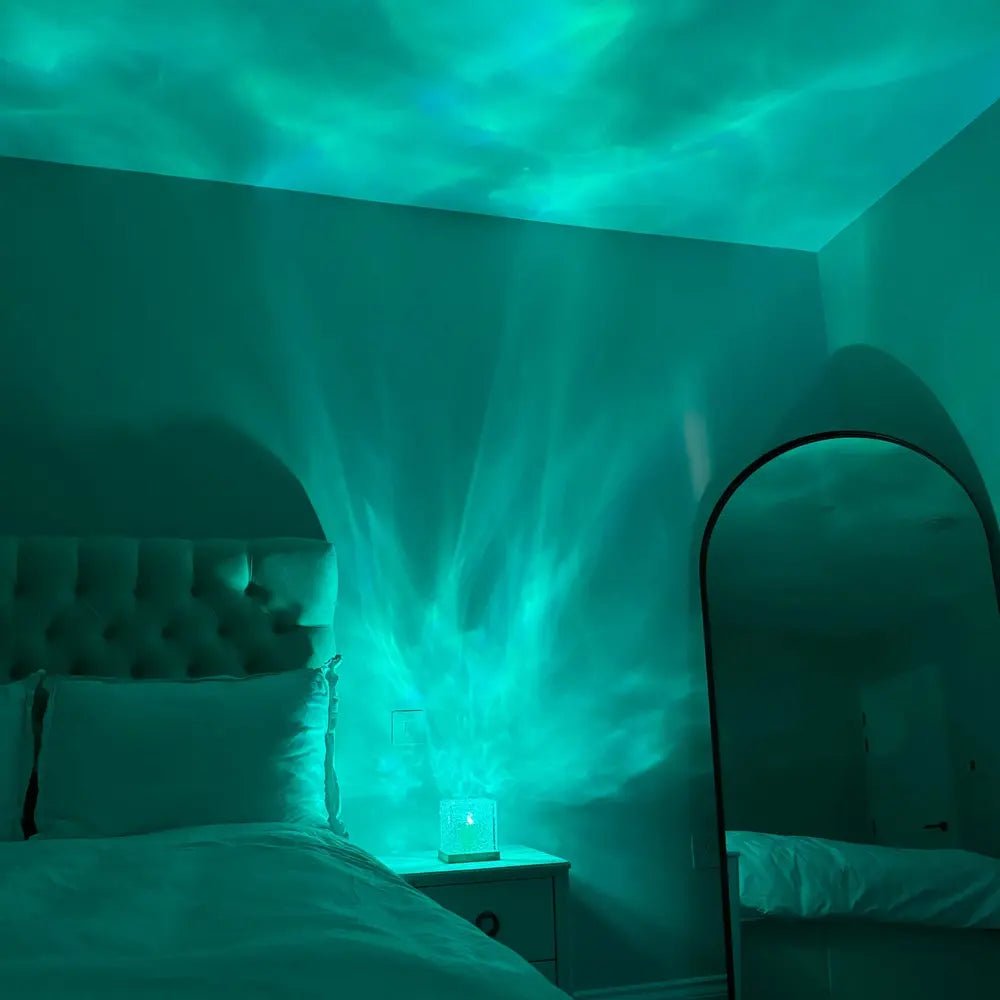 Decorative Cube LED Table Lamp Glass Ice Cube Design - Table Lamps - Oaksoho