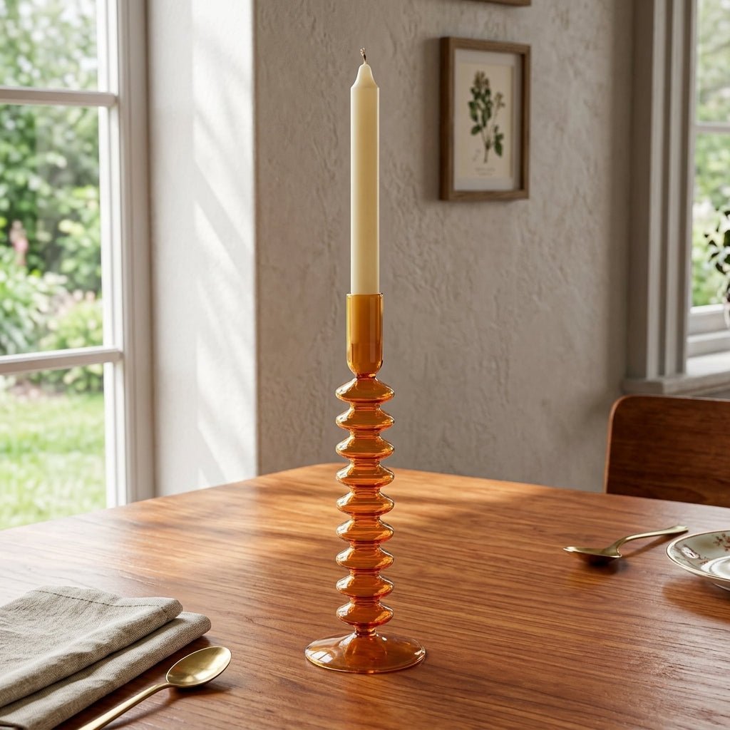 Decorative Shaped Candle Holder - Candle Holder - Accordion - Oaksoho
