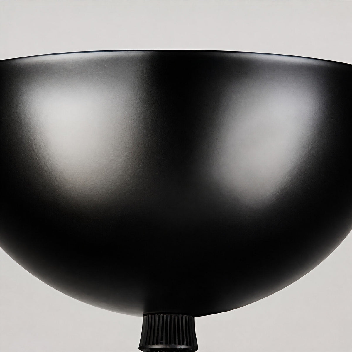 Dome Pendant Light with Trumpet Flower Shade Design - Pendant Light Fixtures - Black - Oaksoho