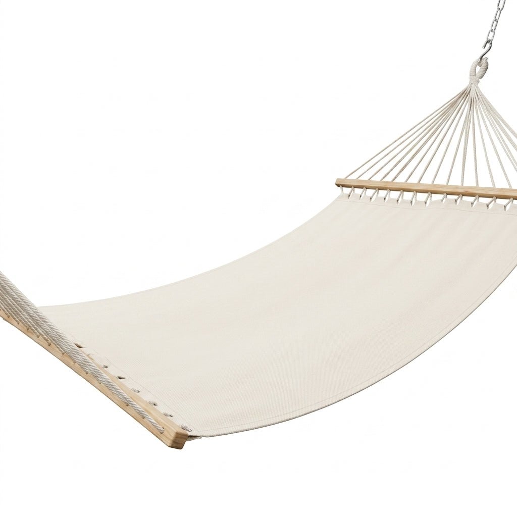 Double Hammock with Spreader Bar and Pillow - Hammock - Oaksoho