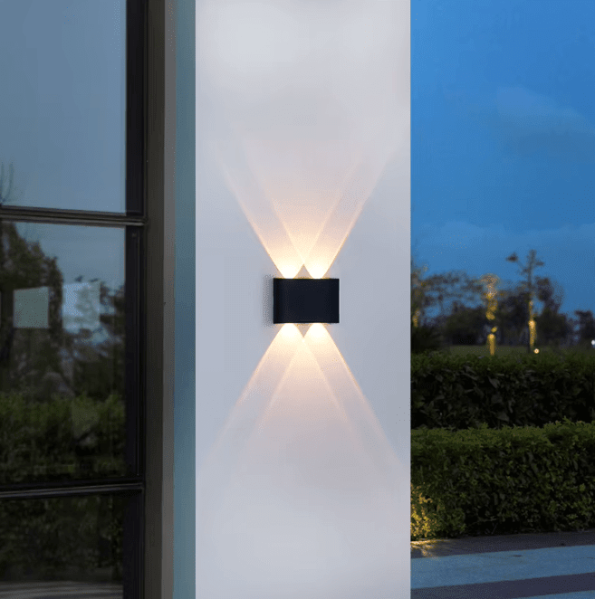 Elina – Modern LED Wall Light for Indoor & Outdoor Use in Black & White - Wall Light - 6W | White - Oaksoho