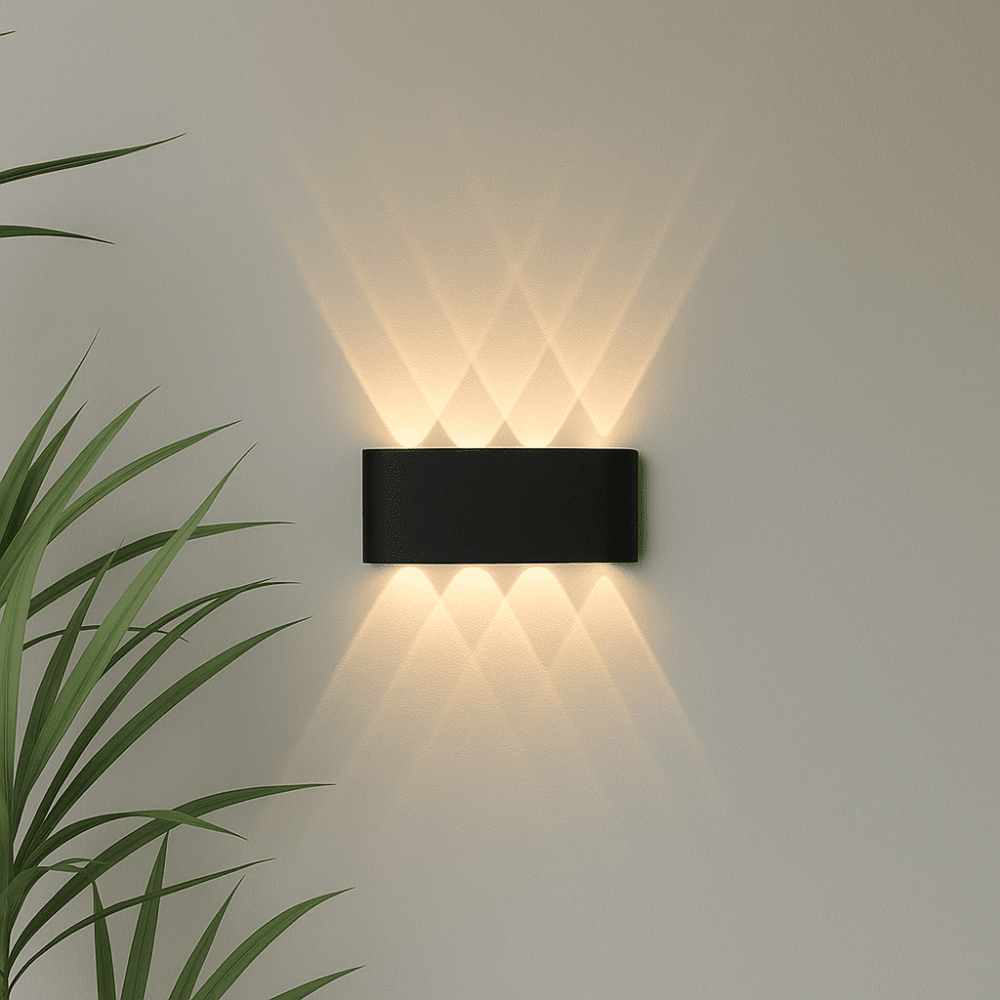 Elina – Modern LED Wall Light for Indoor & Outdoor Use in Black & White - Wall Light - 6W | White - Oaksoho