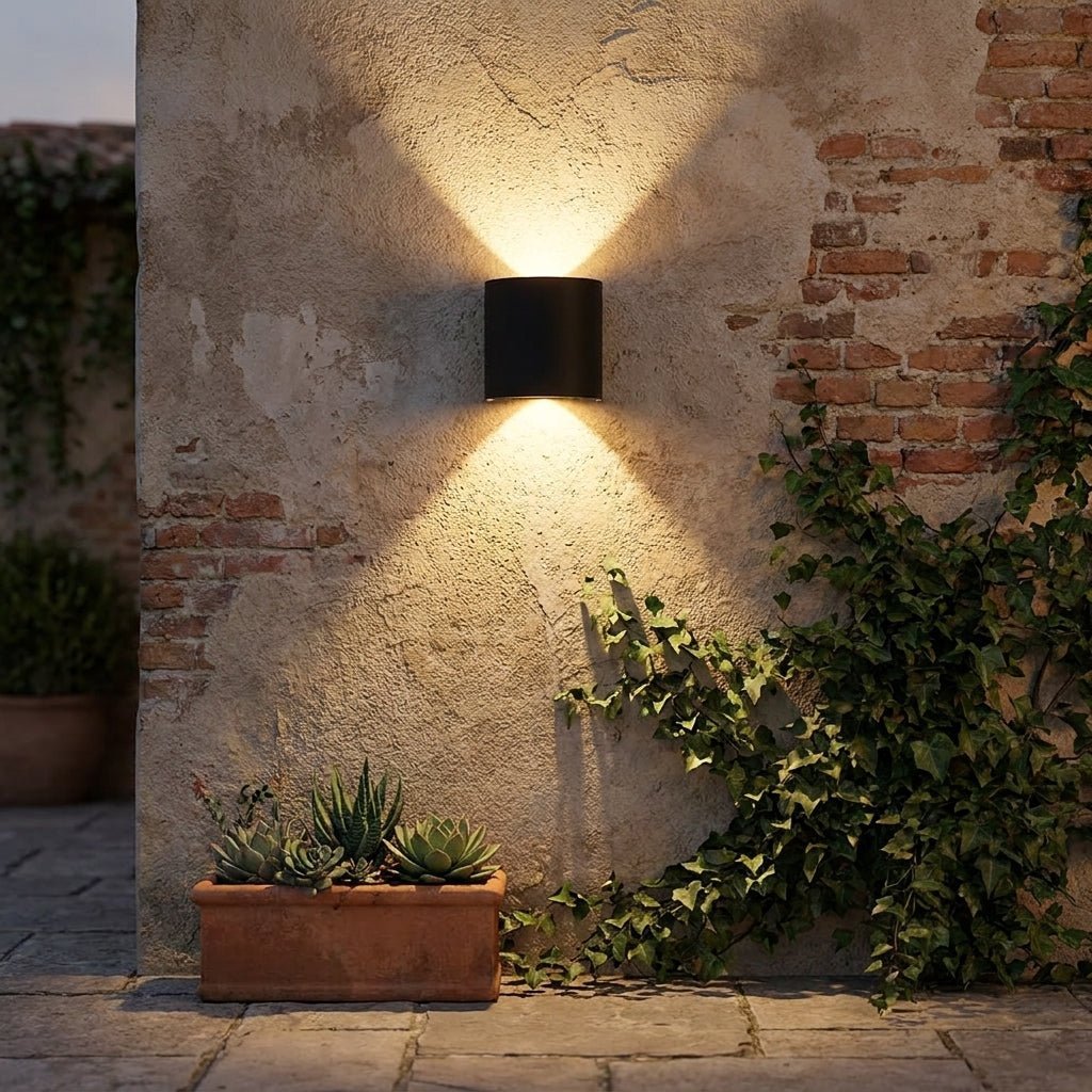 Elina – Modern LED Wall Light for Indoor & Outdoor Use in Black & White - Wall Light - 2W | Black - Oaksoho
