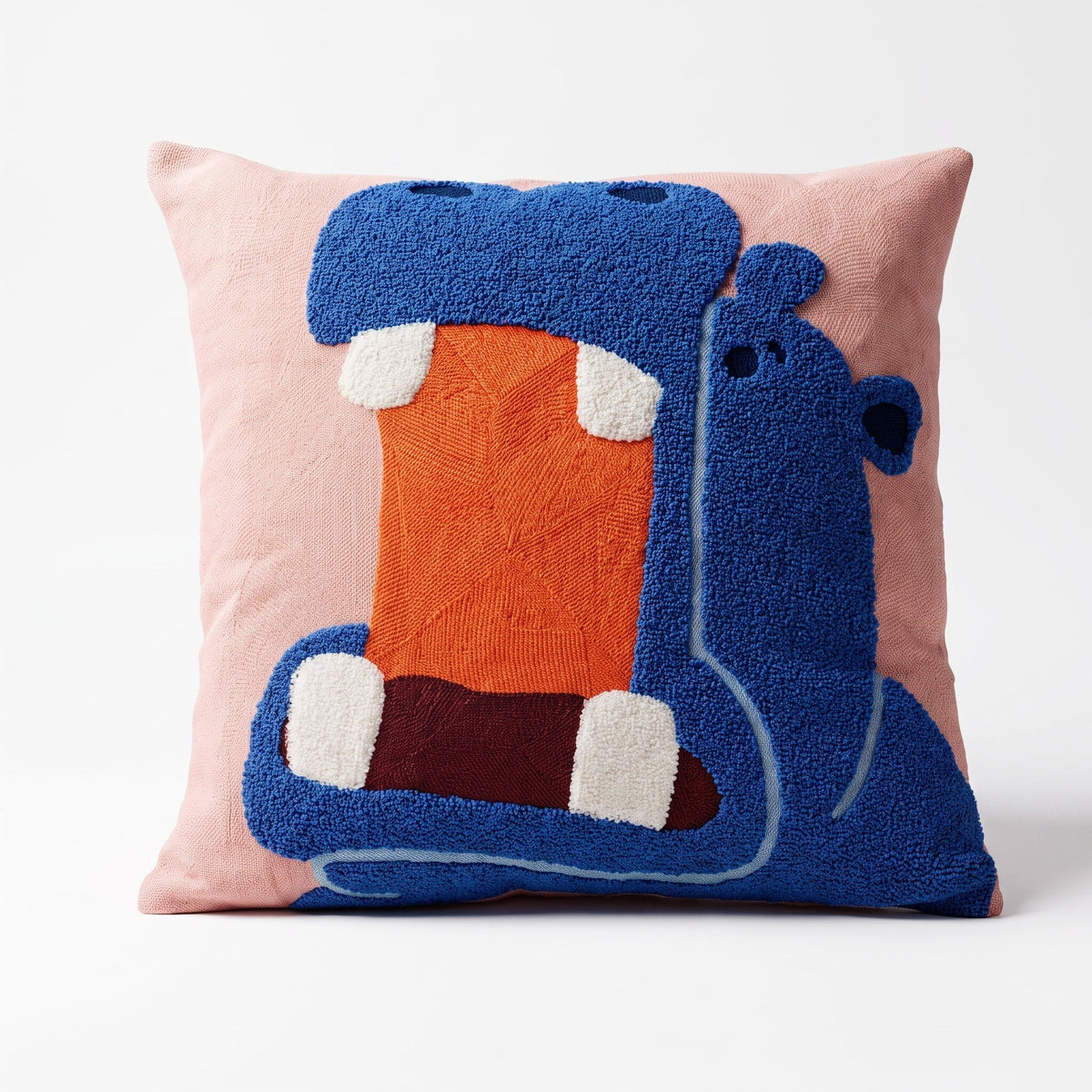 Embroidered Animal Cushion Cover with Playful Cartoon Design - Chair & Sofa Cushion Covers - Hema - Oaksoho