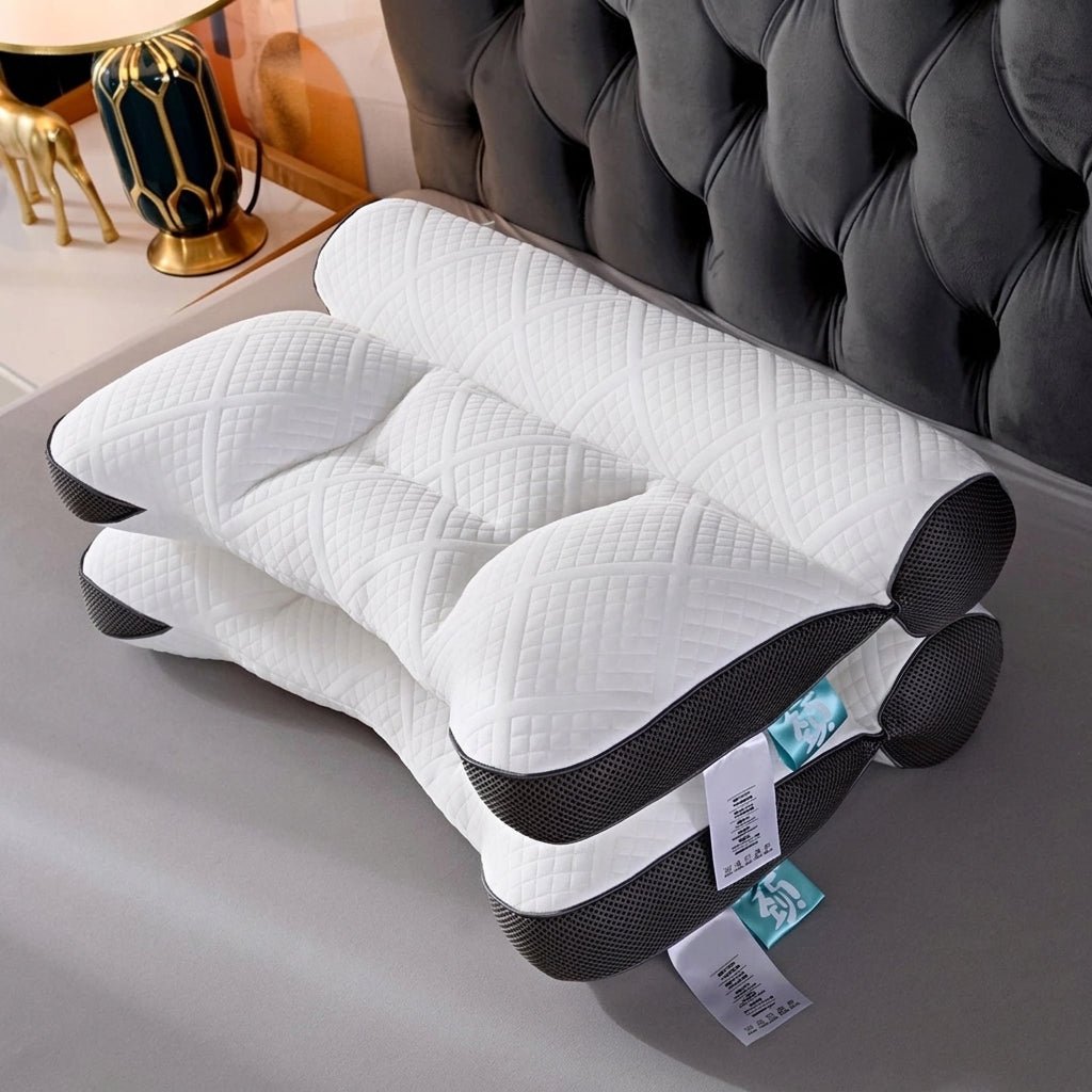 Ergonomic Cervical Support Pillow with Contoured Neck Design - Neck & Cervical Pillow - Grey - Oak Soho
