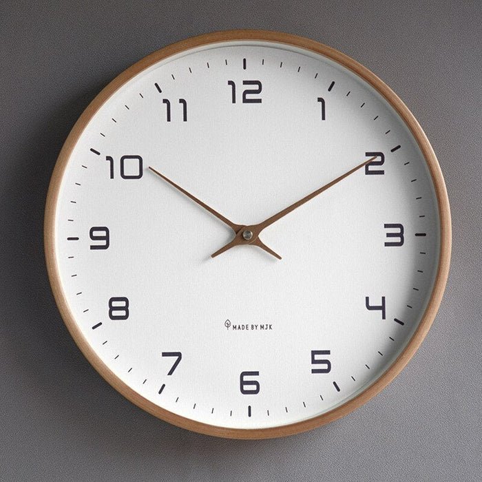 Erik – Wall Clock in Scandinavian Style - Wanduhr - Brown - Oaksoho