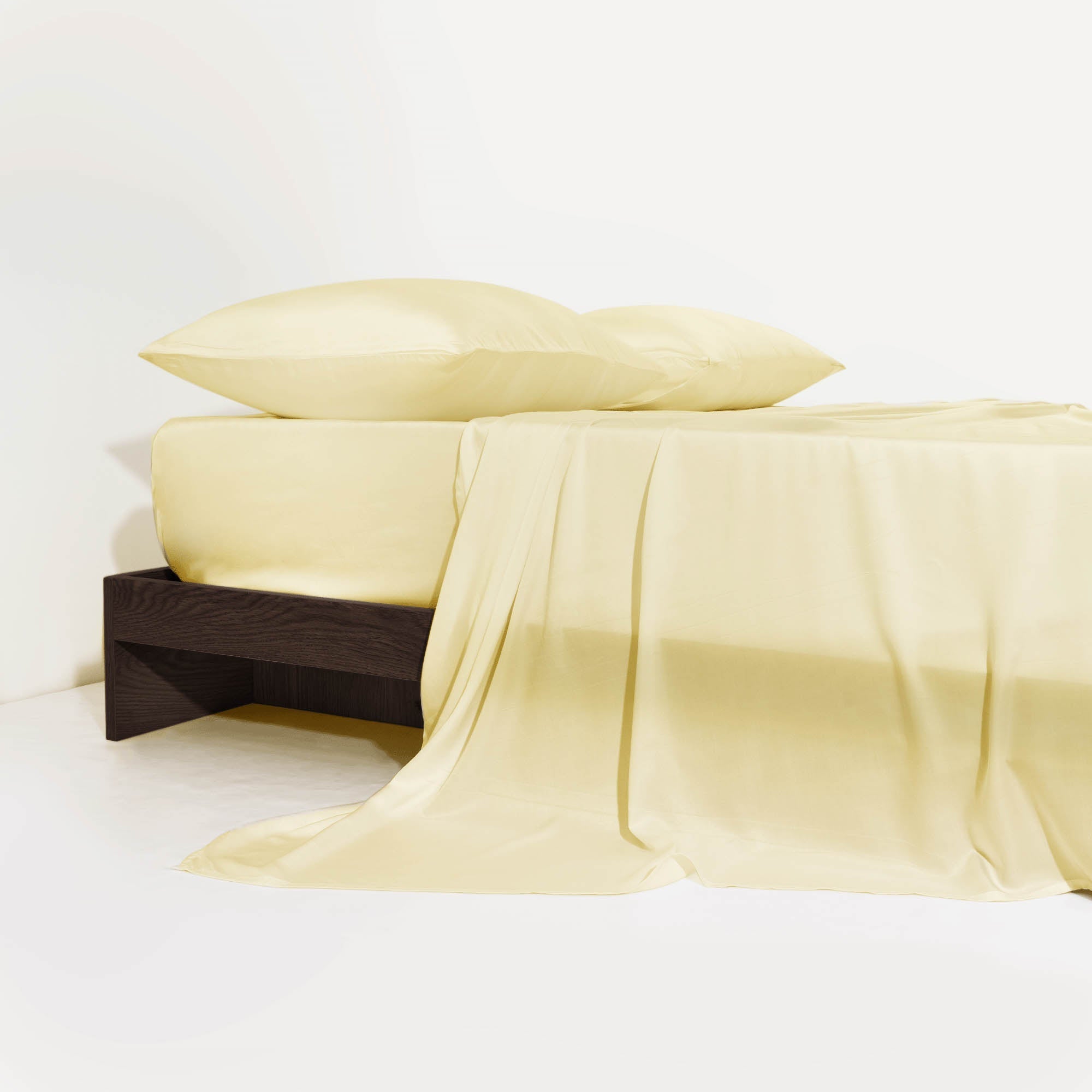 Flat Sheet with a Breathable Surface - Bedroom - Soft Yellow - Oaksoho