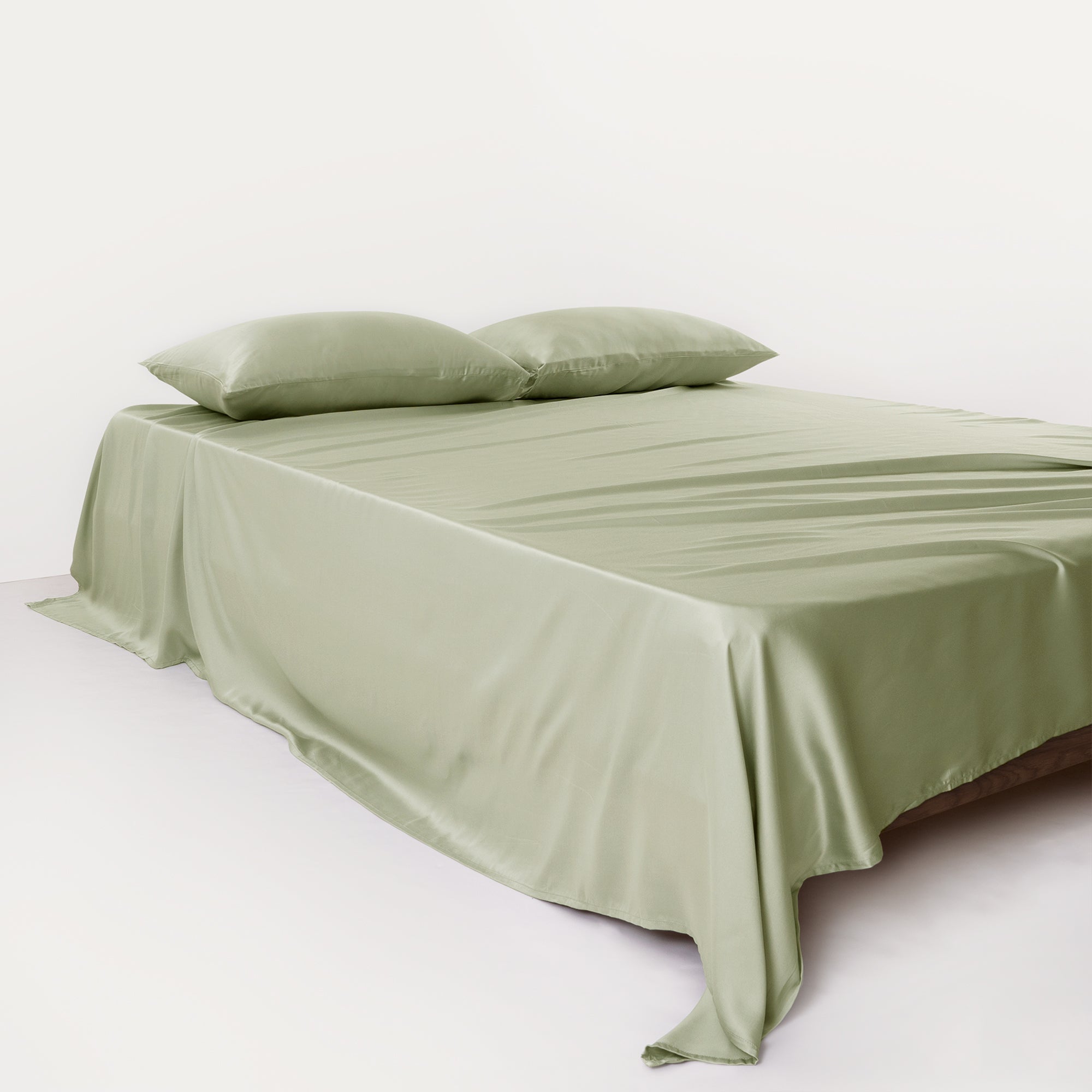 Flat Sheet with a Breathable Surface - Bedroom - Olive Green - Oaksoho