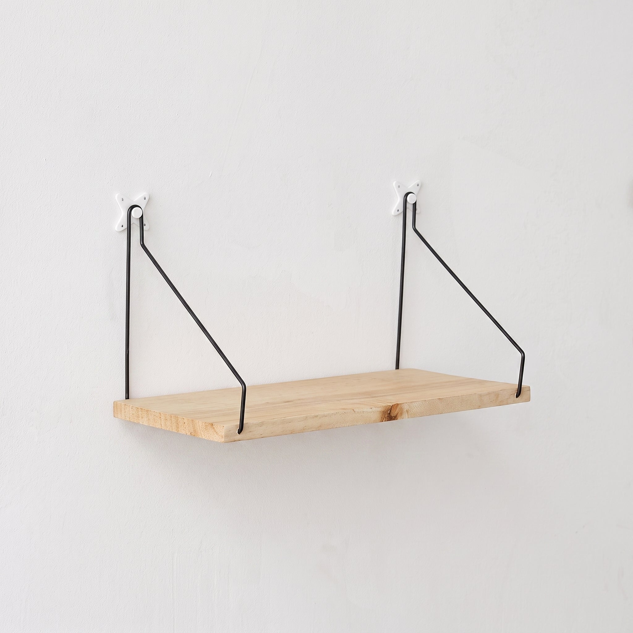 Floating Wall Shelf with Angled Bracket - Wall Shelf - 30x16.5x15.8 cm - Oaksoho