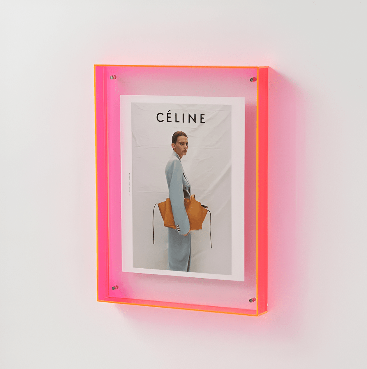 Frameless Transparent Photo Frame - Picture frame - Light Red - Oaksoho