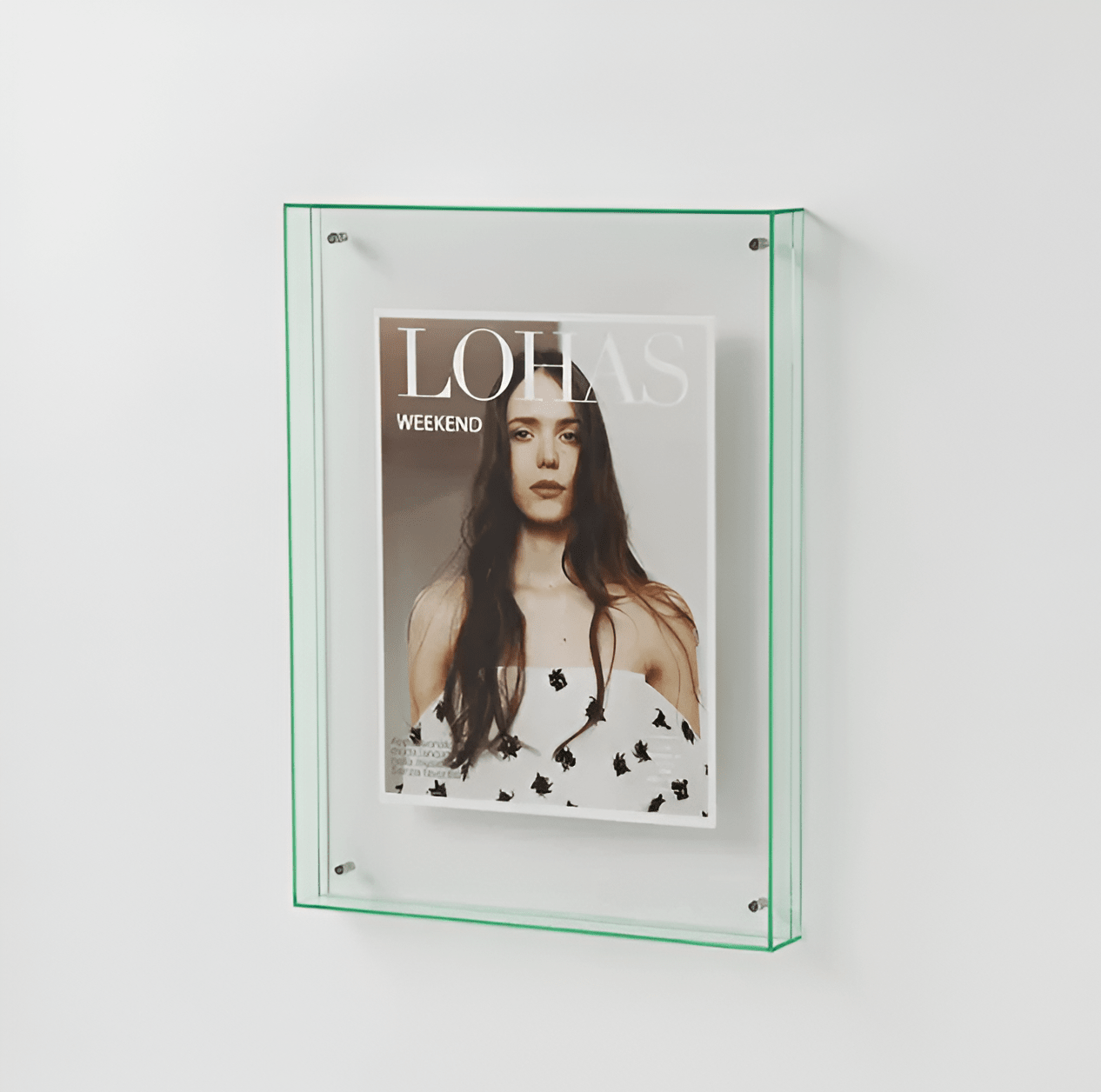 Frameless Transparent Photo Frame - Picture frame - Light Green - Oaksoho