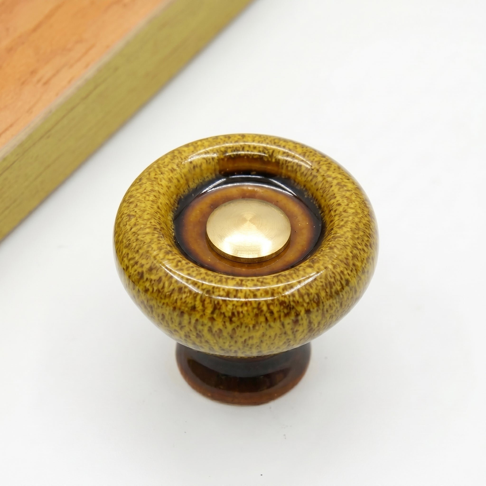 Furniture Knob with Glazed Texture - Furniture Knob - Green - Oaksoho