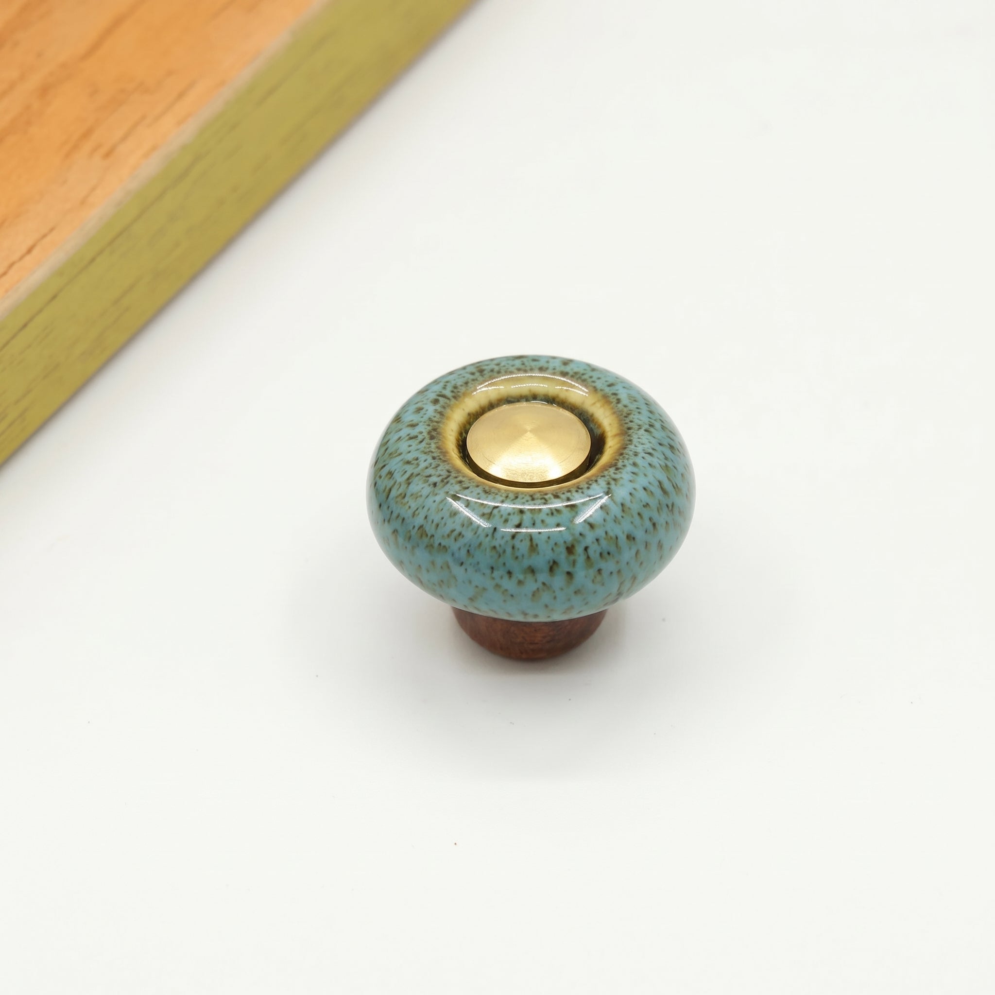 Furniture Knob with Glazed Texture - Furniture Knob - Blue - Oaksoho