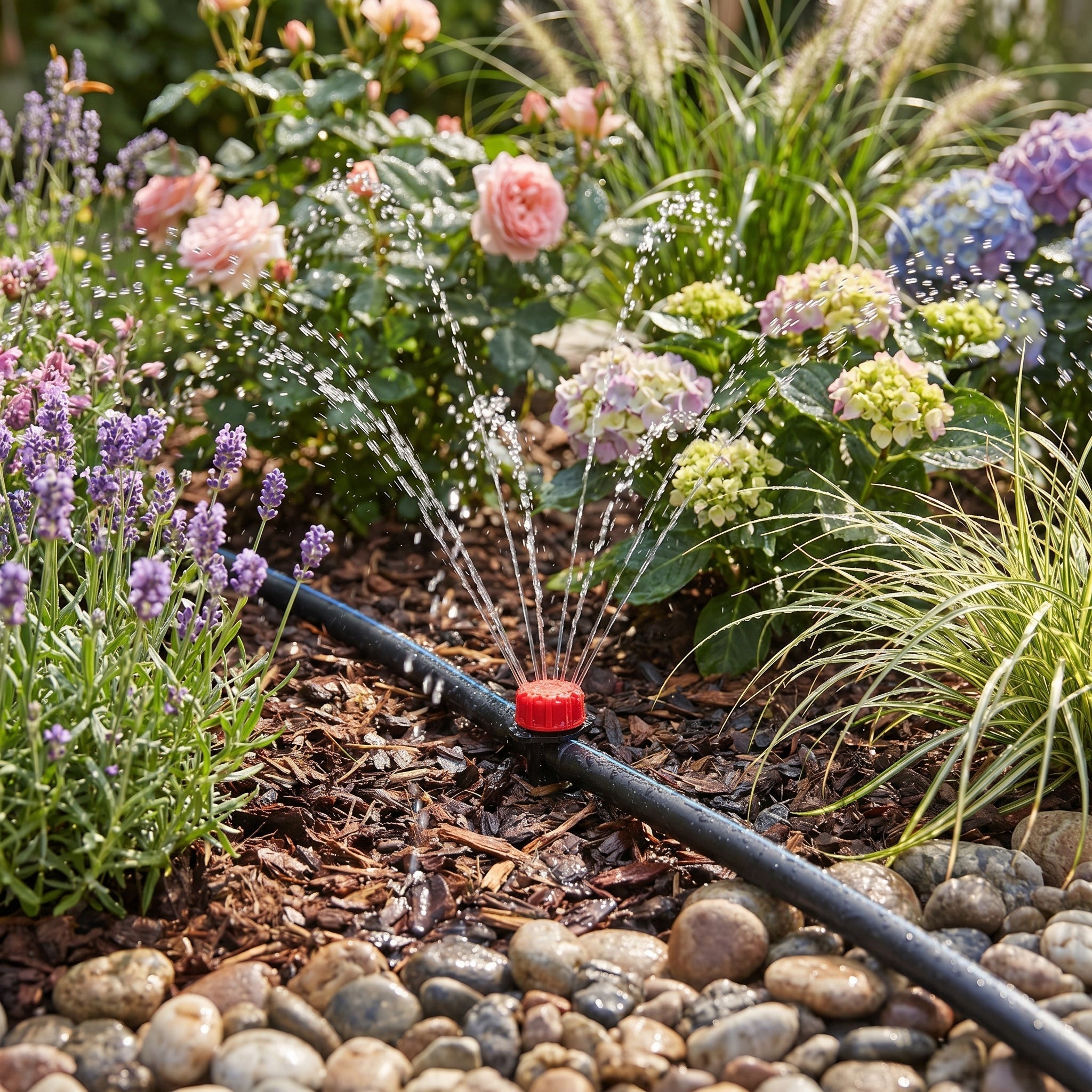 Garden Drip Irrigation Set with Automatic Water Timer - Garden Drip Irrigation - 5 Meters - Oaksoho