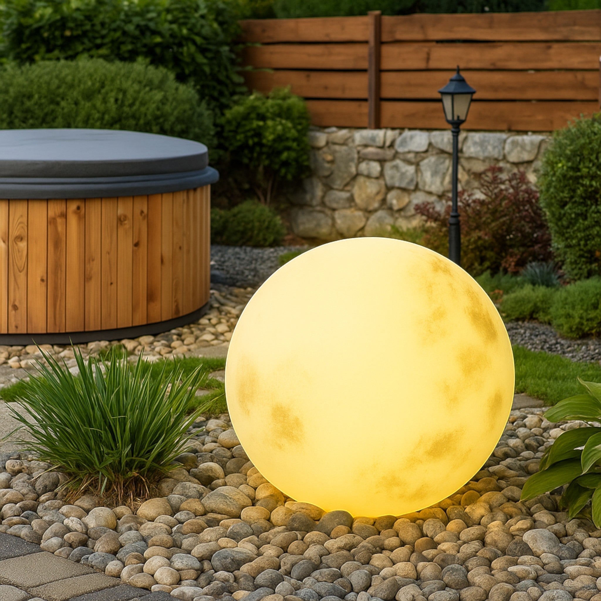 Garden Lamp in Moon Shape for Atmospheric Outdoor Areas - Garden Lamp - Wired - Oaksoho