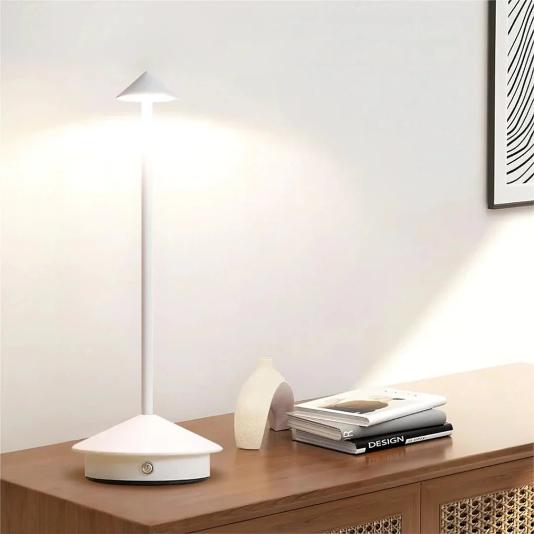 LED Desk Lamp for Desk and Nightstand - Table Lamps - White - Oaksoho