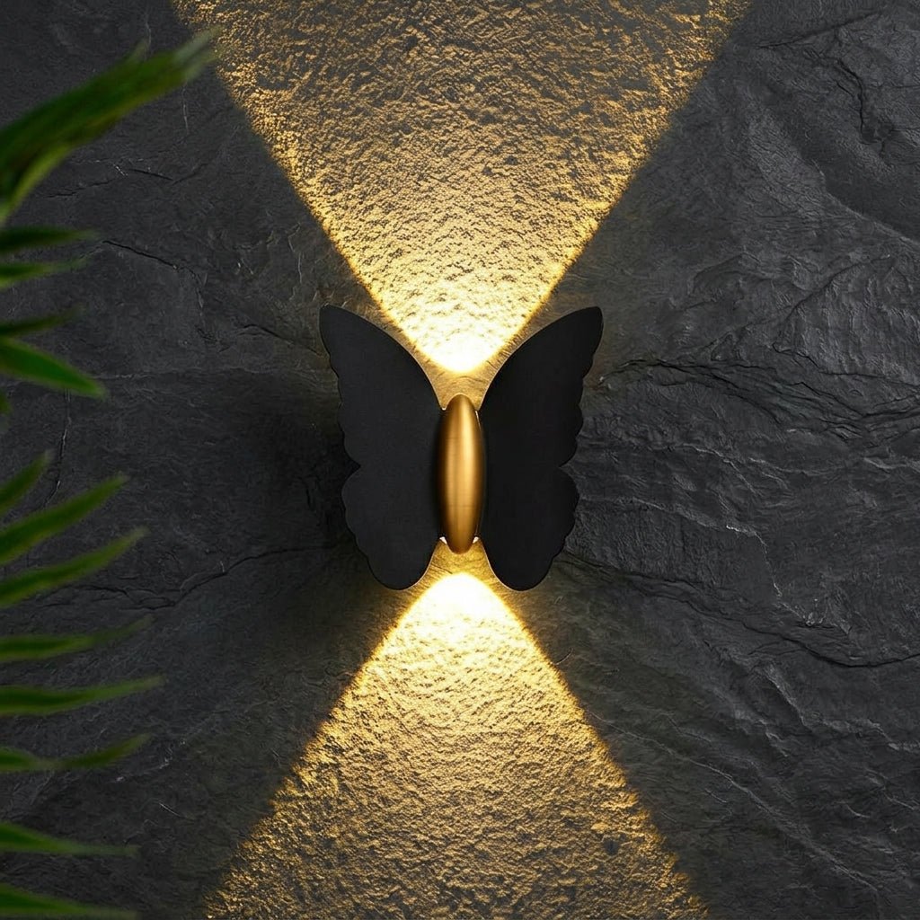 LED Outdoor Wall Light in Decorative Form - Wall Light - Black - Oaksoho