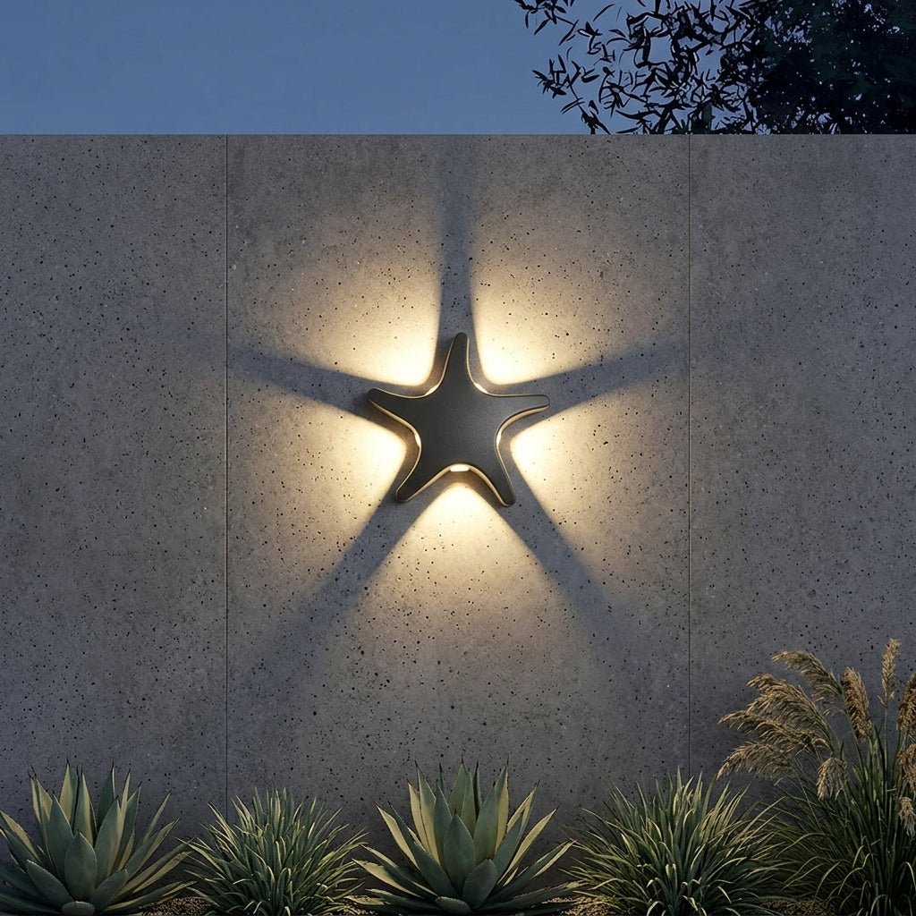 LED Outdoor Wall Light in Decorative Form - Wall Light - Black - Oaksoho