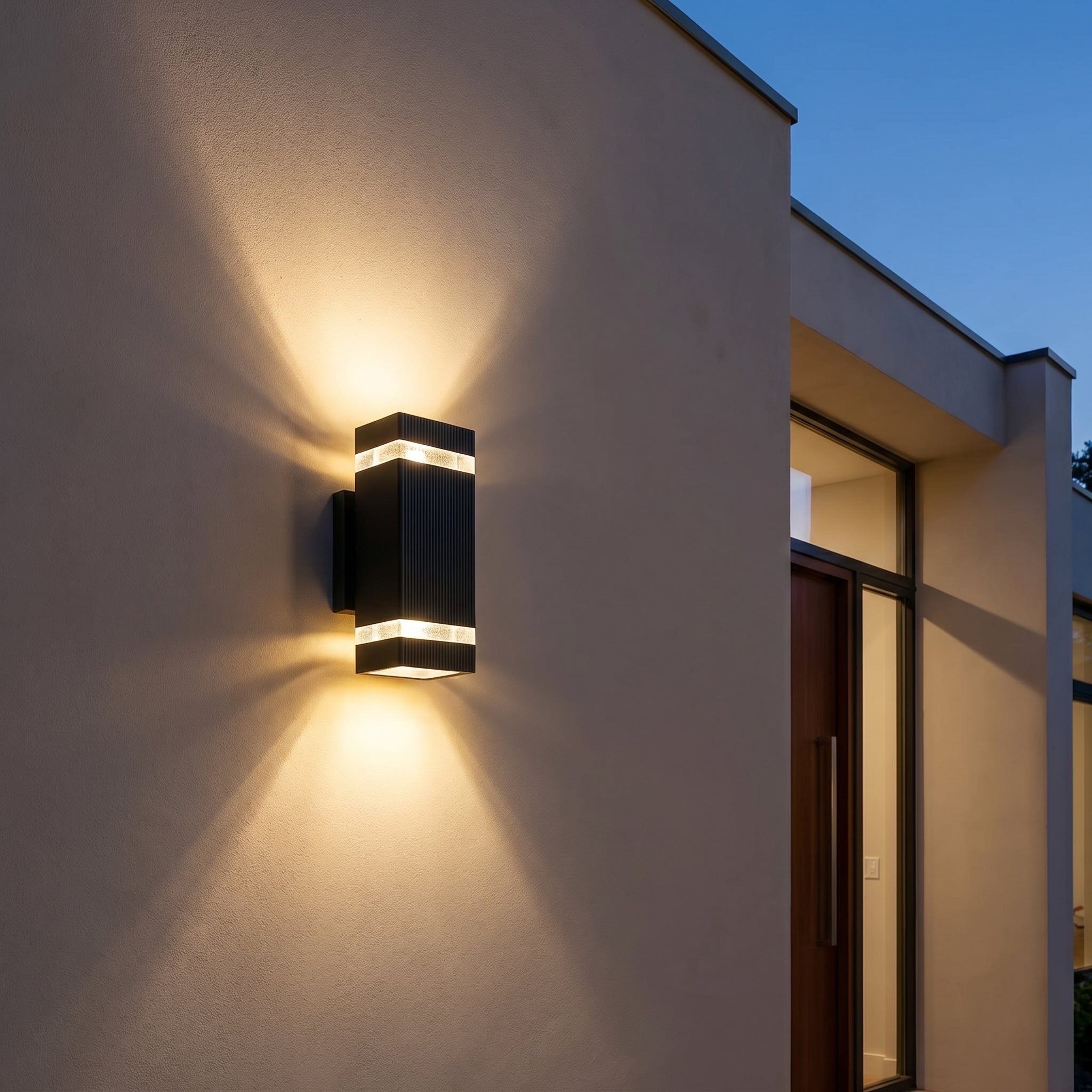 LED Outdoor Wall Light with Up - Down Light Effect - Wall Light - Warm Light - Oaksoho