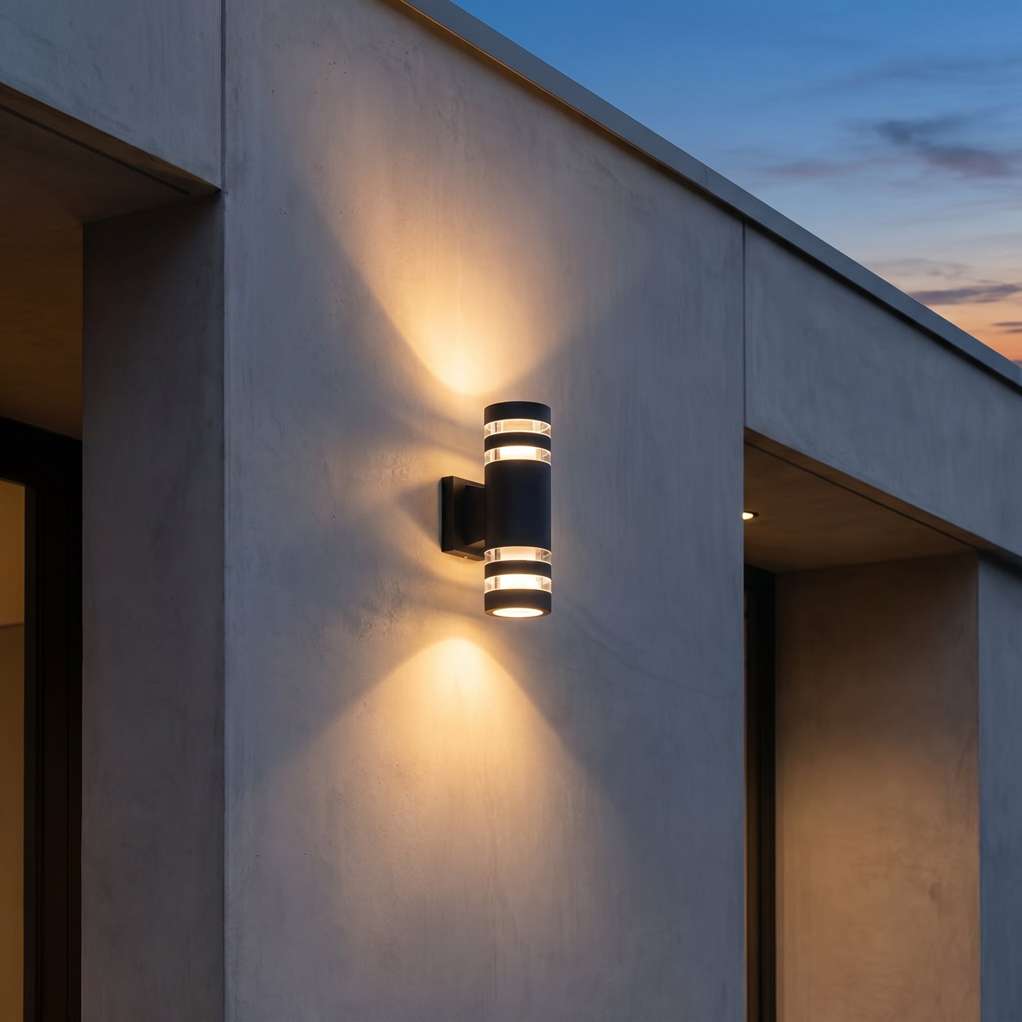 LED Outdoor Wall Light with Up - Down Light Effect - Wall Light - Warm Light - Oaksoho