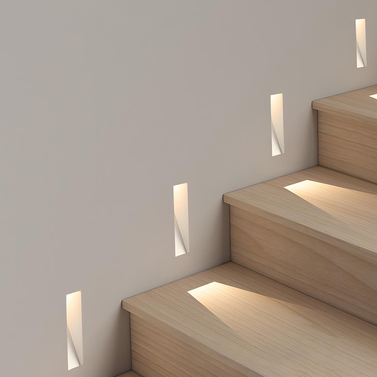 LED Recessed Light with Motion Sensor - Wall Light - Neutral White - Oaksoho