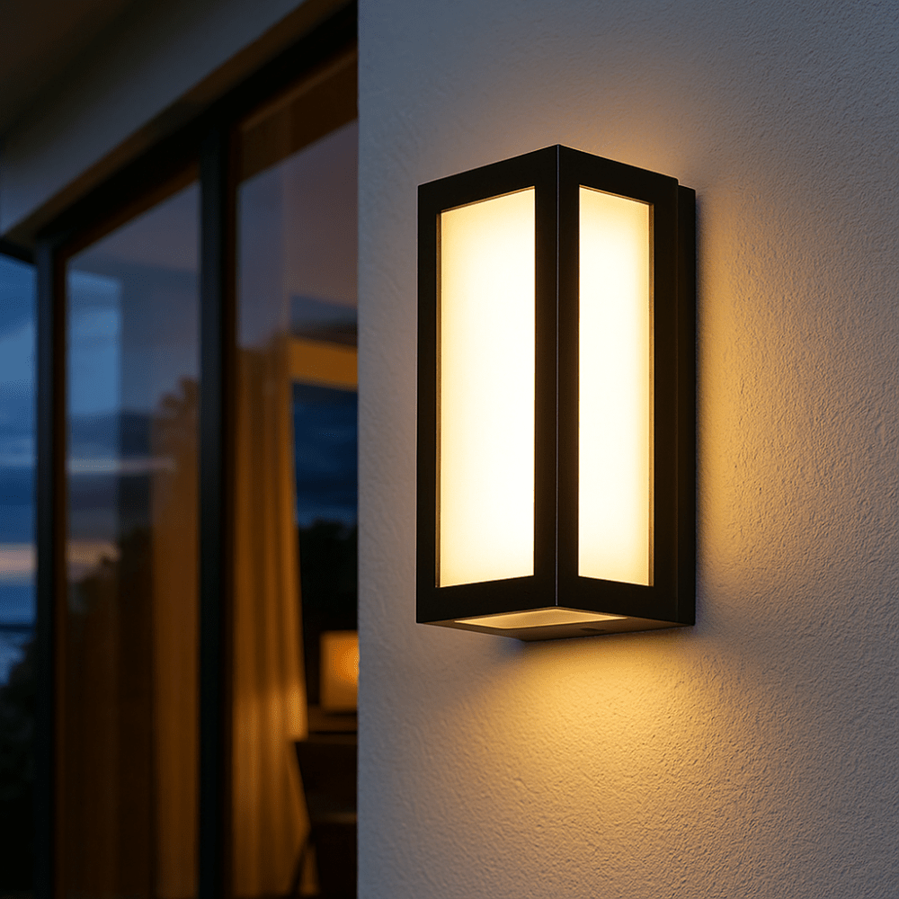 LED Wall Light Outdoor with Motion Sensor for Garden and Terrace - Wall Lights - Panel - Oaksoho
