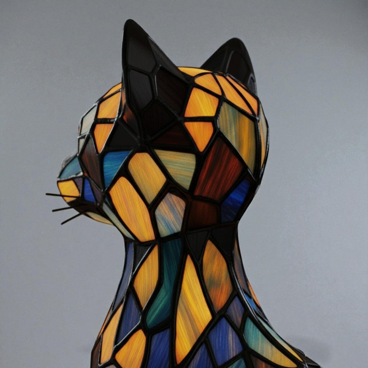 Lumikat – Handmade LED Cat Lamp for Cosiness & Gifts - Table Lamps - Oaksoho