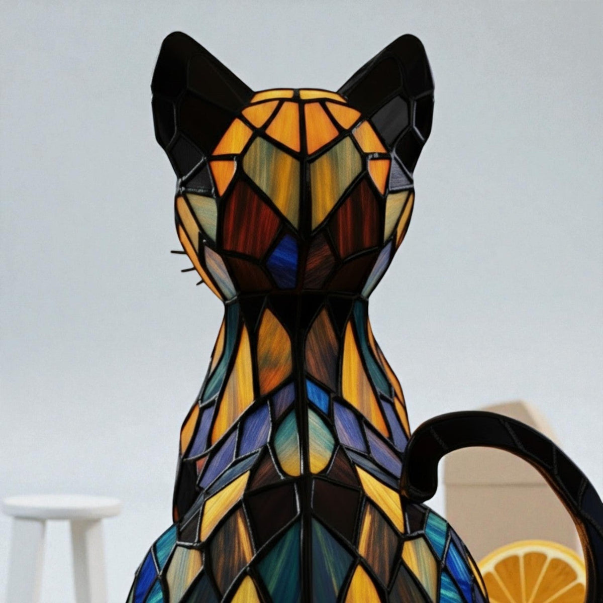 Lumikat – Handmade LED Cat Lamp for Cosiness & Gifts - Table Lamps - Oaksoho