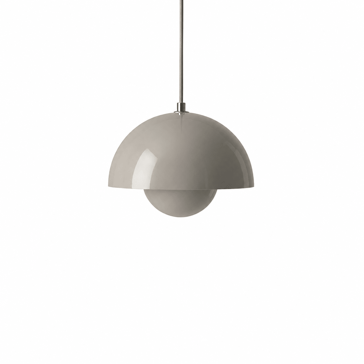 Minimalist Pendant Light Semi-Spherical Shape - Pendant Light - Light Grey - Oaksoho