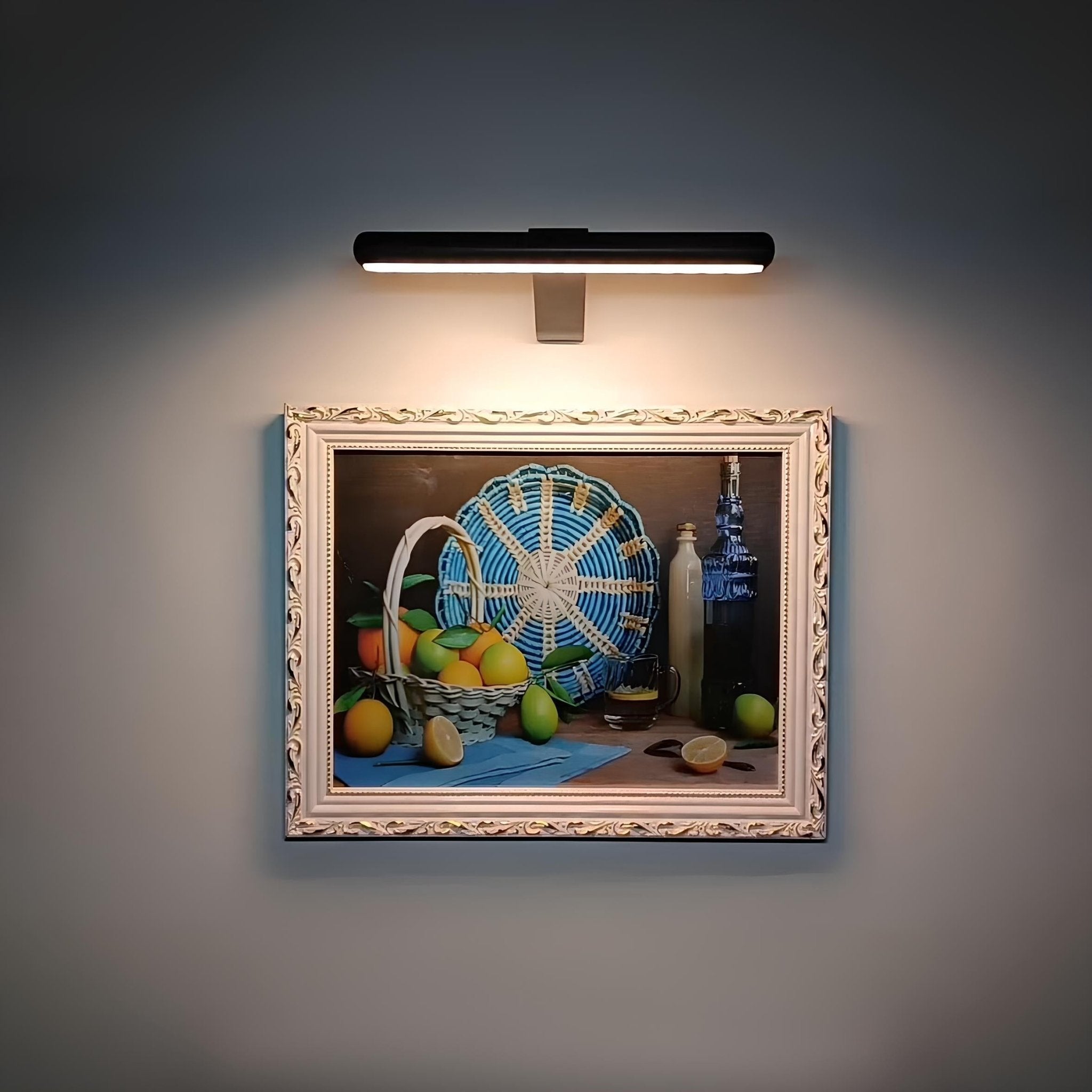 Modern Linear LED Wall - Mounted Gallery Light - Wall Light - Black - Oaksoho