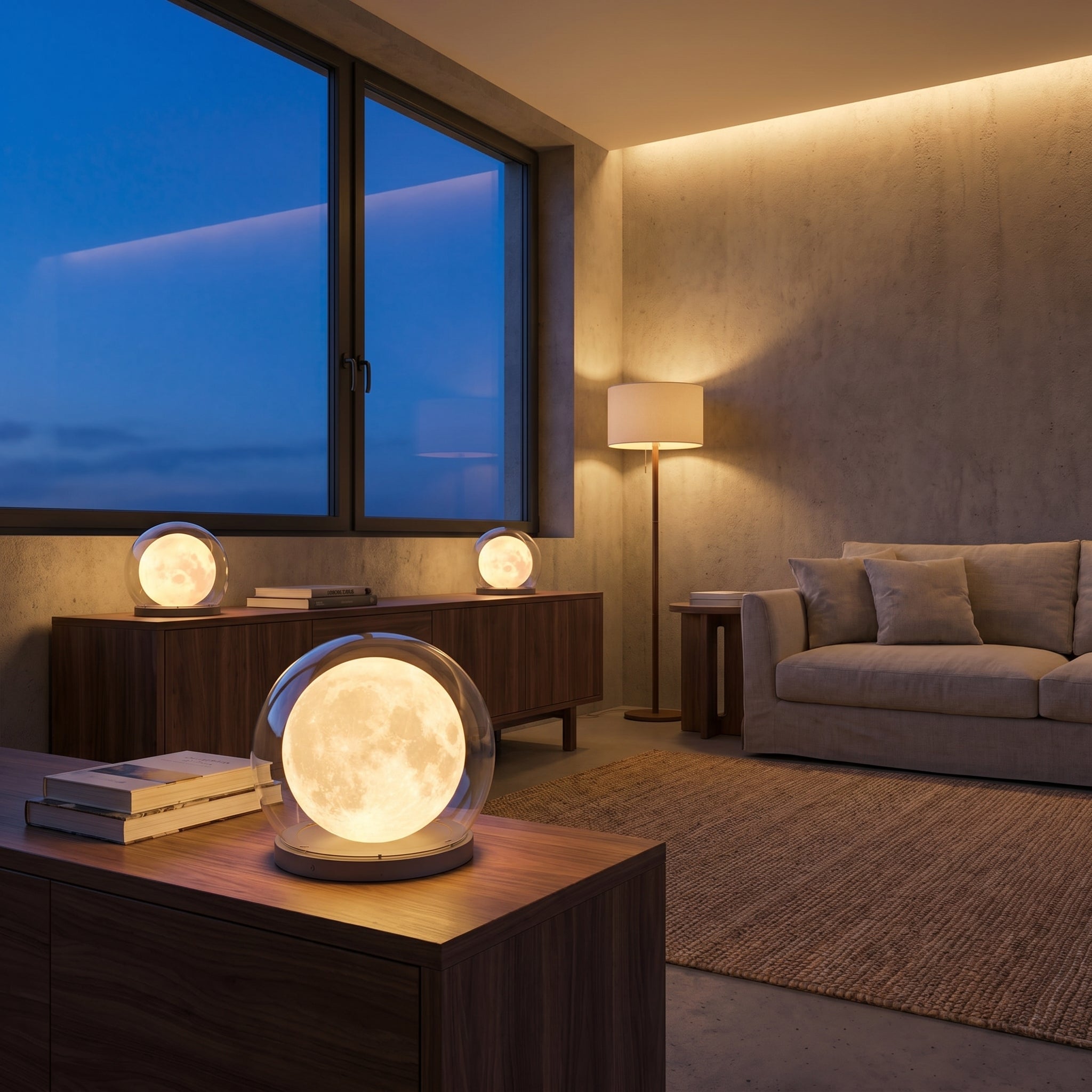 Modern Spherical LED Outdoor Light with Glass Shade - Wall Light - Oaksoho