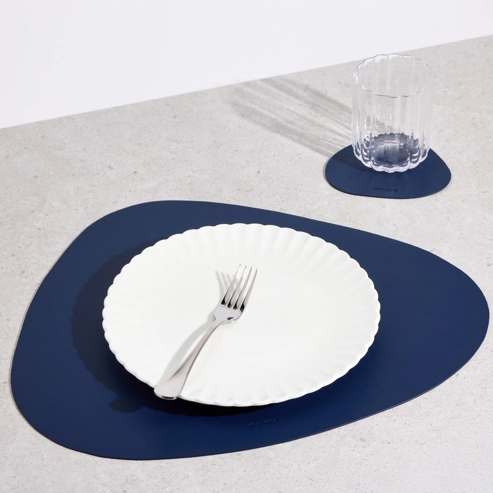 Modern Triangular Placemat - Placemat - Blue - Oaksoho